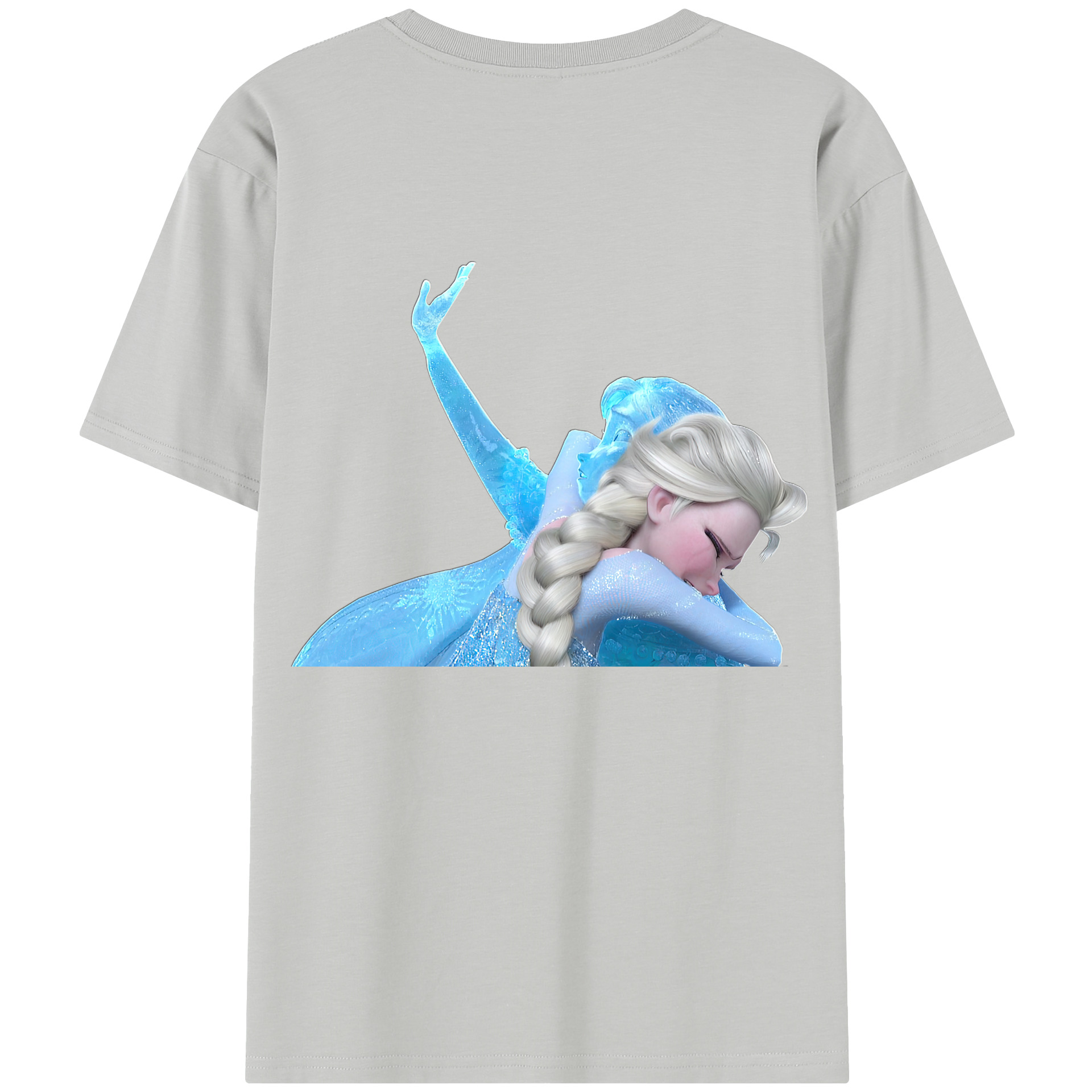 （画像用） アナと雪の女王 アンナ エルサ Frozen Anna Elsa レディース半袖Tシャツ(バックプリント)