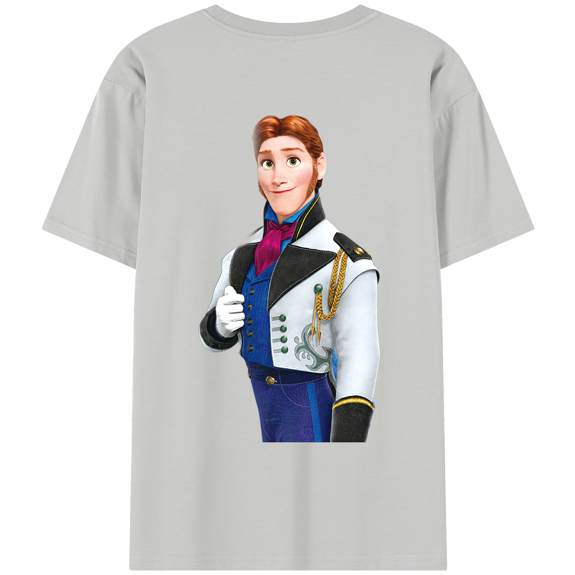 （画像用） アナと雪の女王 アンナ エルサ Frozen Anna Elsa レディース半袖Tシャツ(バックプリント)