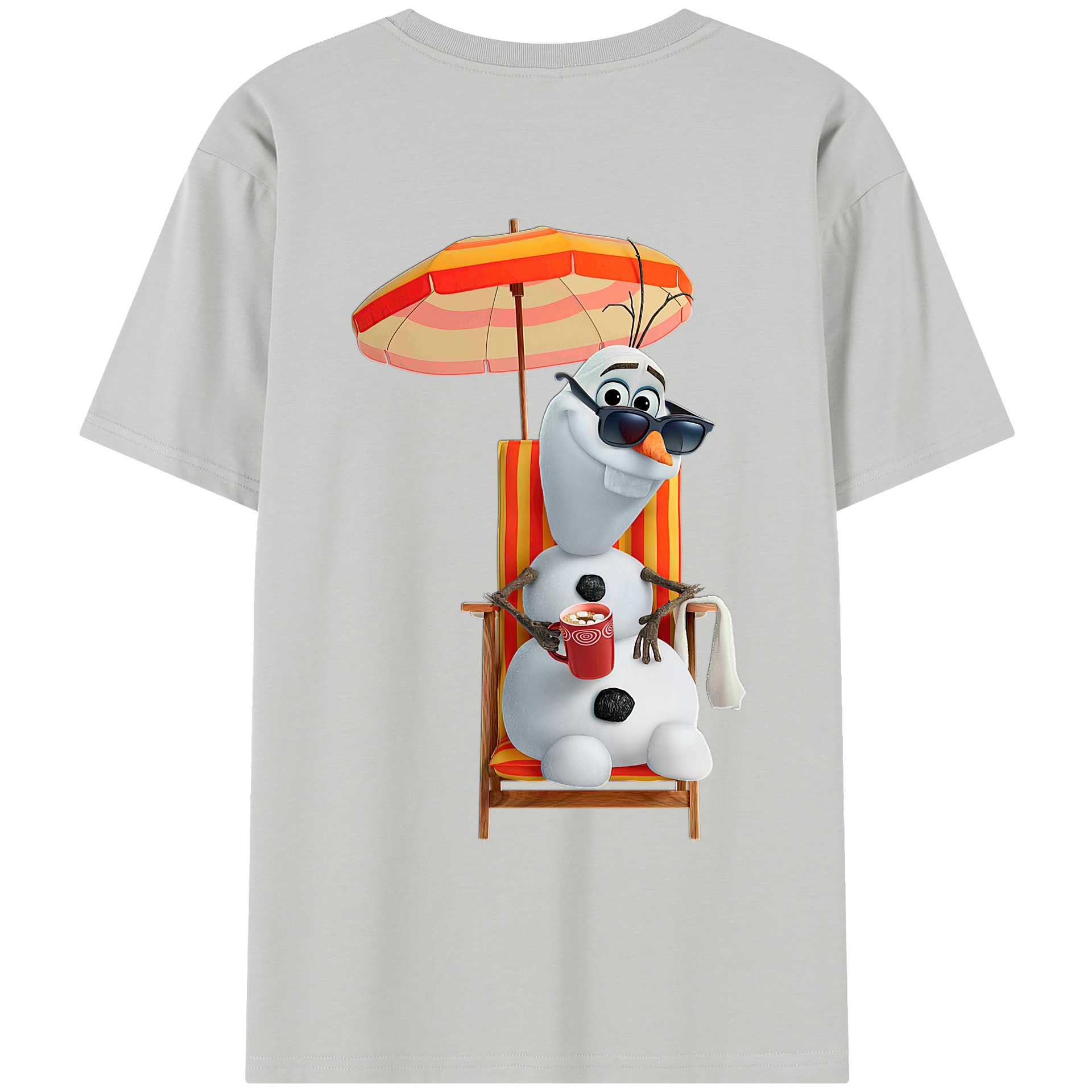 （画像用） アナと雪の女王 アンナ エルサ Frozen Anna Elsa レディース半袖Tシャツ(バックプリント)