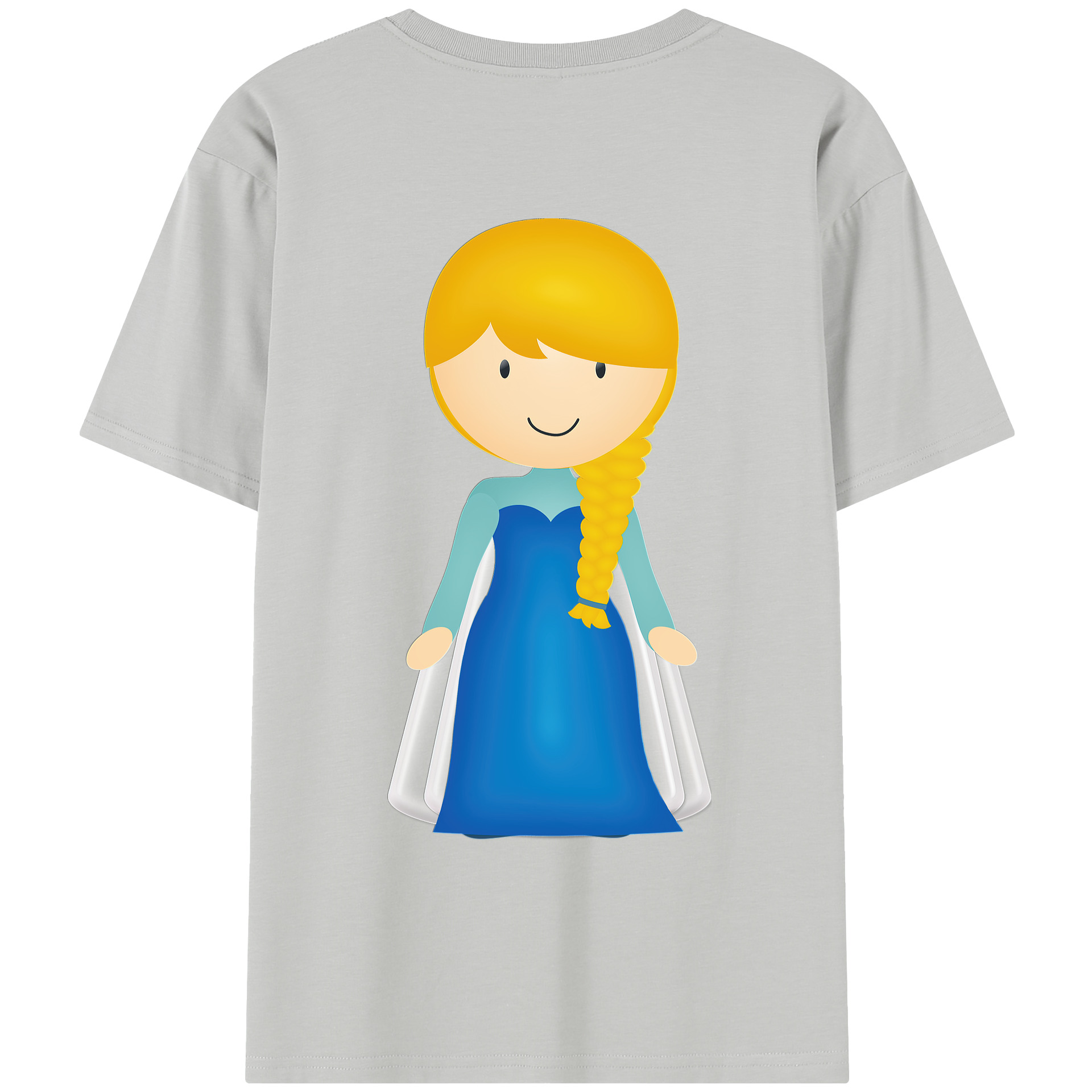 （画像用） アナと雪の女王 アンナ エルサ Frozen Anna Elsa レディース半袖Tシャツ(バックプリント)