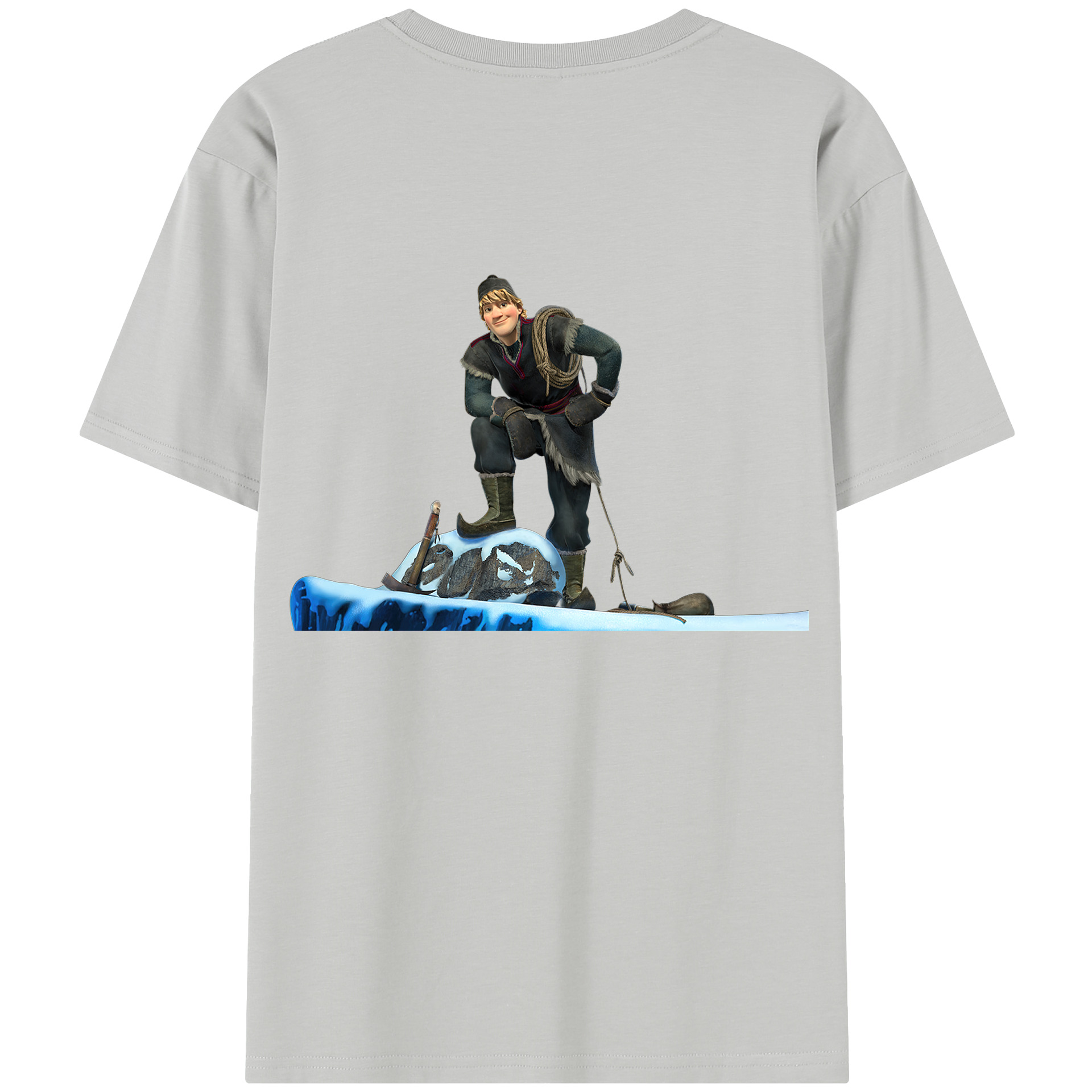 （画像用） アナと雪の女王 アンナ エルサ Frozen Anna Elsa レディース半袖Tシャツ(バックプリント)