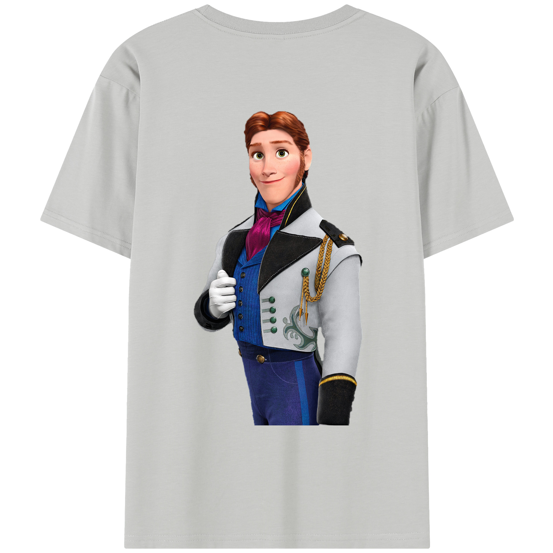 （画像用） アナと雪の女王 アンナ エルサ Frozen Anna Elsa レディース半袖Tシャツ(バックプリント)