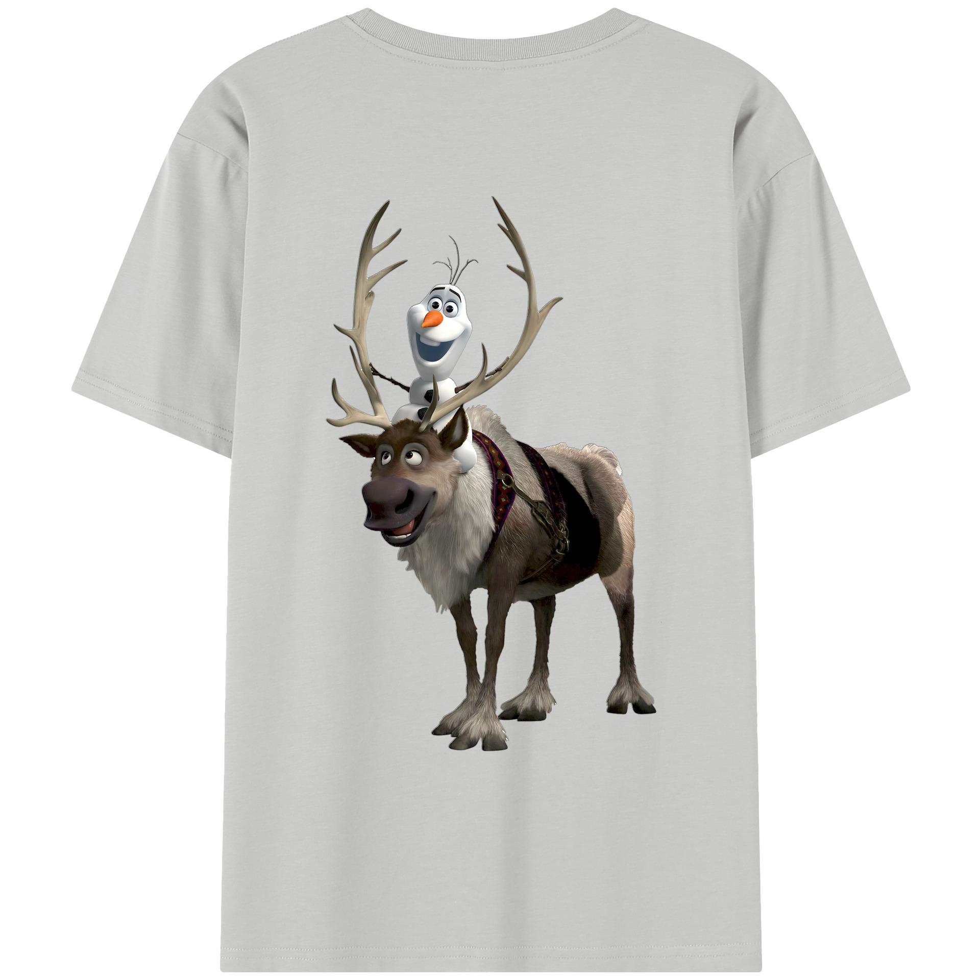 （画像用） アナと雪の女王 アンナ エルサ Frozen Anna Elsa レディース半袖Tシャツ(バックプリント)