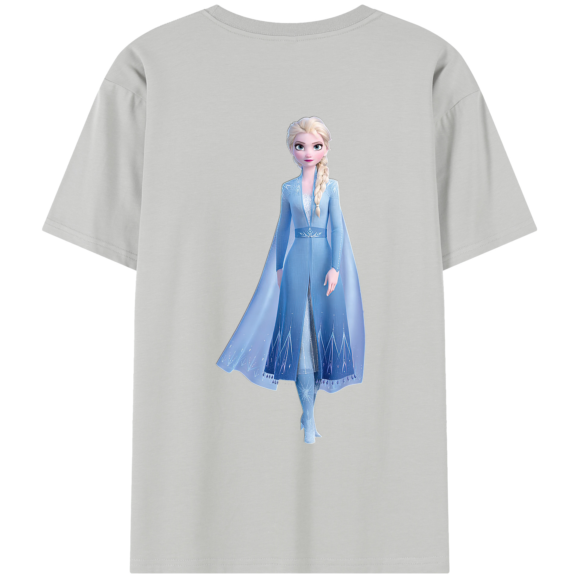 （画像用） アナと雪の女王 アンナ エルサ Frozen Anna Elsa レディース半袖Tシャツ(バックプリント)