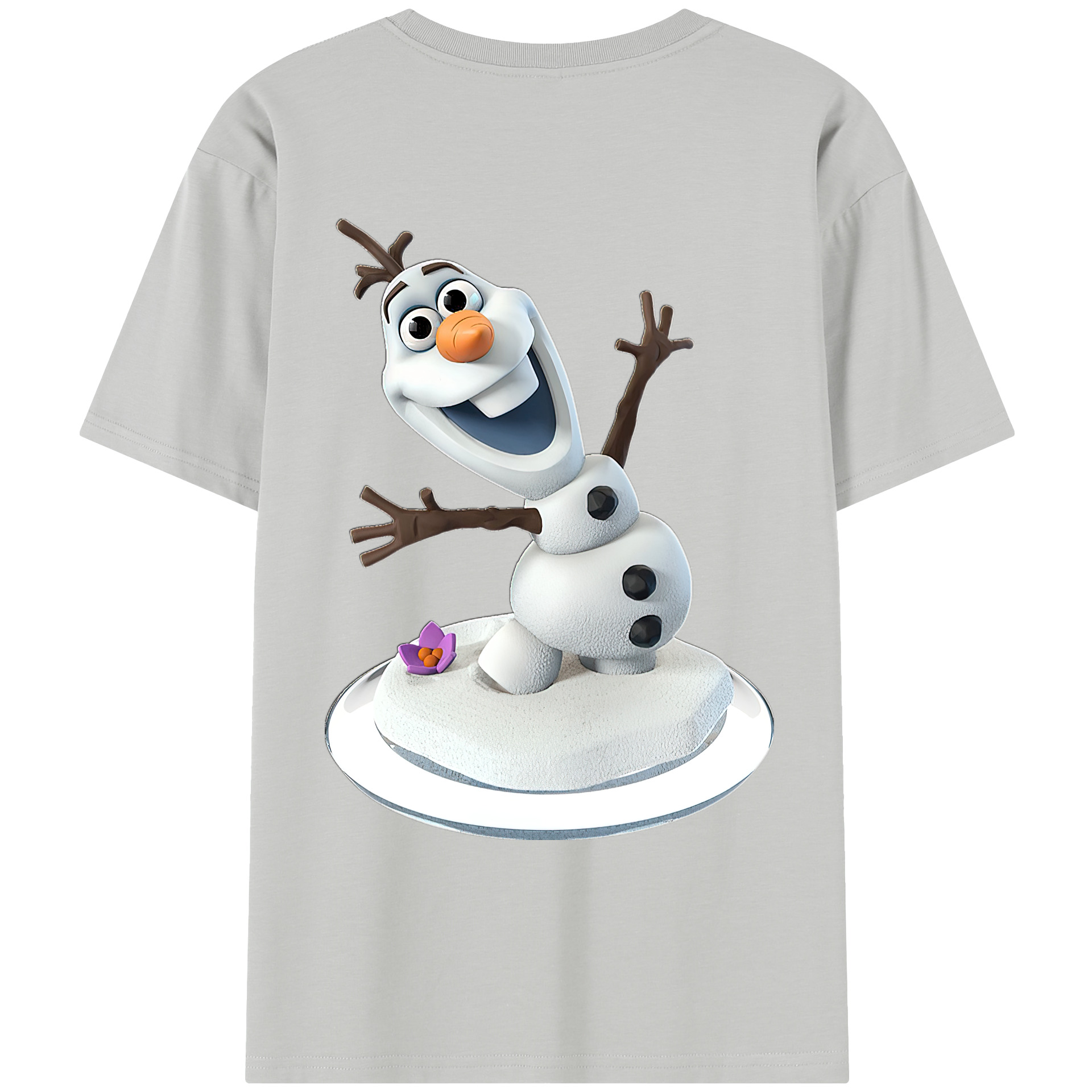 （画像用） アナと雪の女王 アンナ エルサ Frozen Anna Elsa レディース半袖Tシャツ(バックプリント)