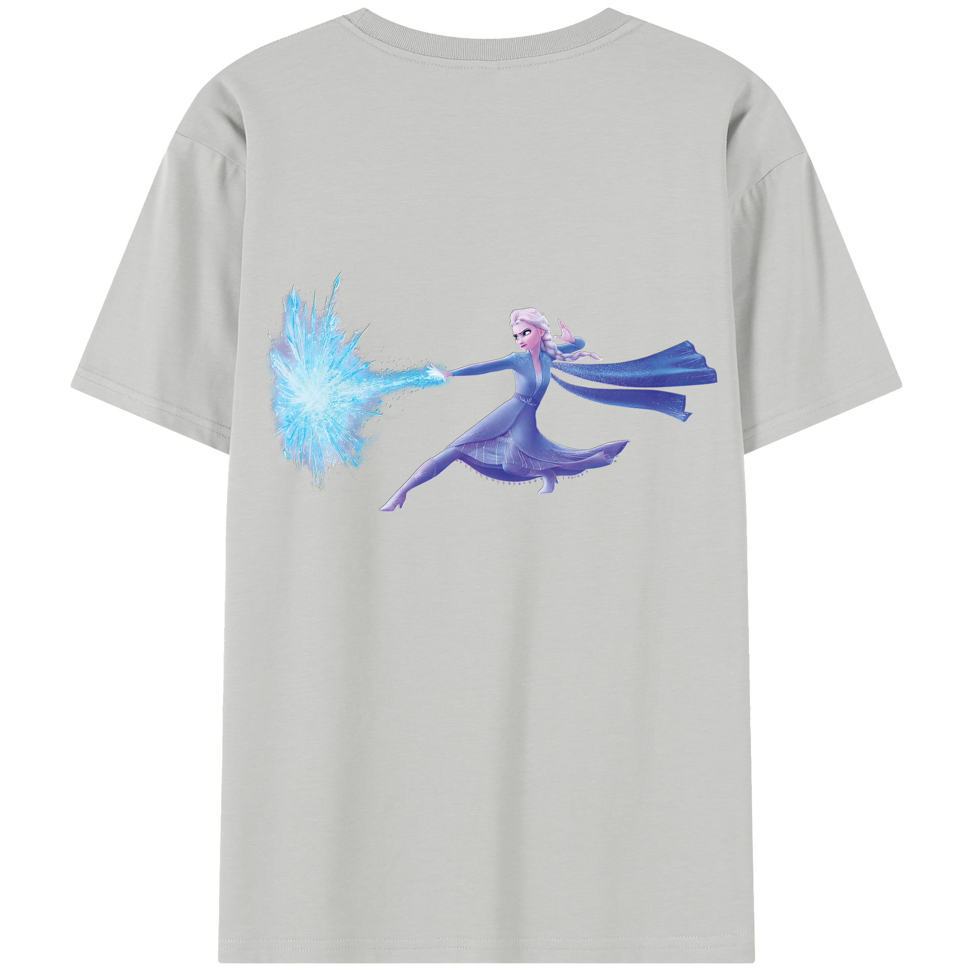 （画像用） アナと雪の女王 アンナ エルサ Frozen Anna Elsa レディース半袖Tシャツ(バックプリント)