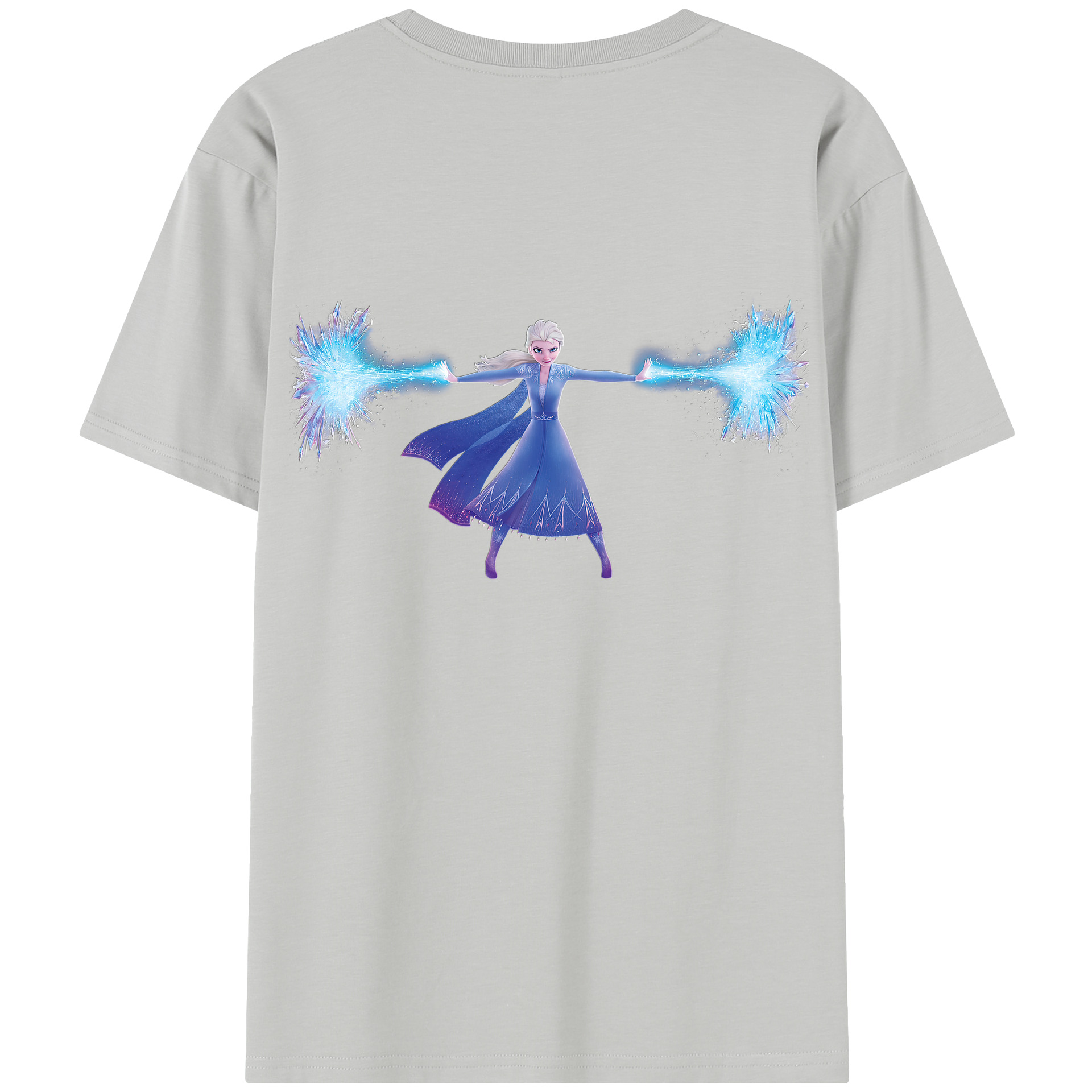 （画像用） アナと雪の女王 アンナ エルサ Frozen Anna Elsa レディース半袖Tシャツ(バックプリント)