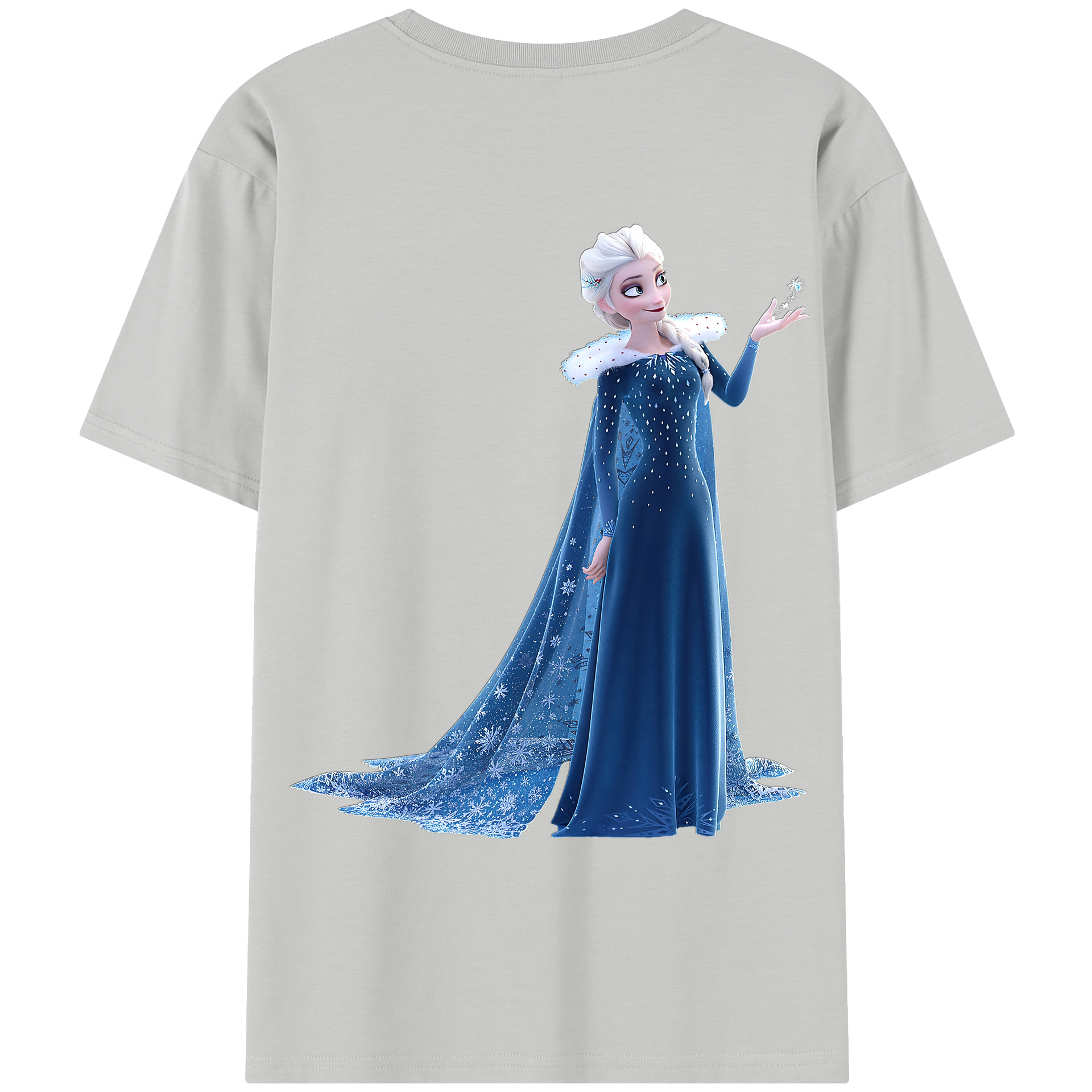 （画像用） アナと雪の女王 アンナ エルサ Frozen Anna Elsa レディース半袖Tシャツ(バックプリント)