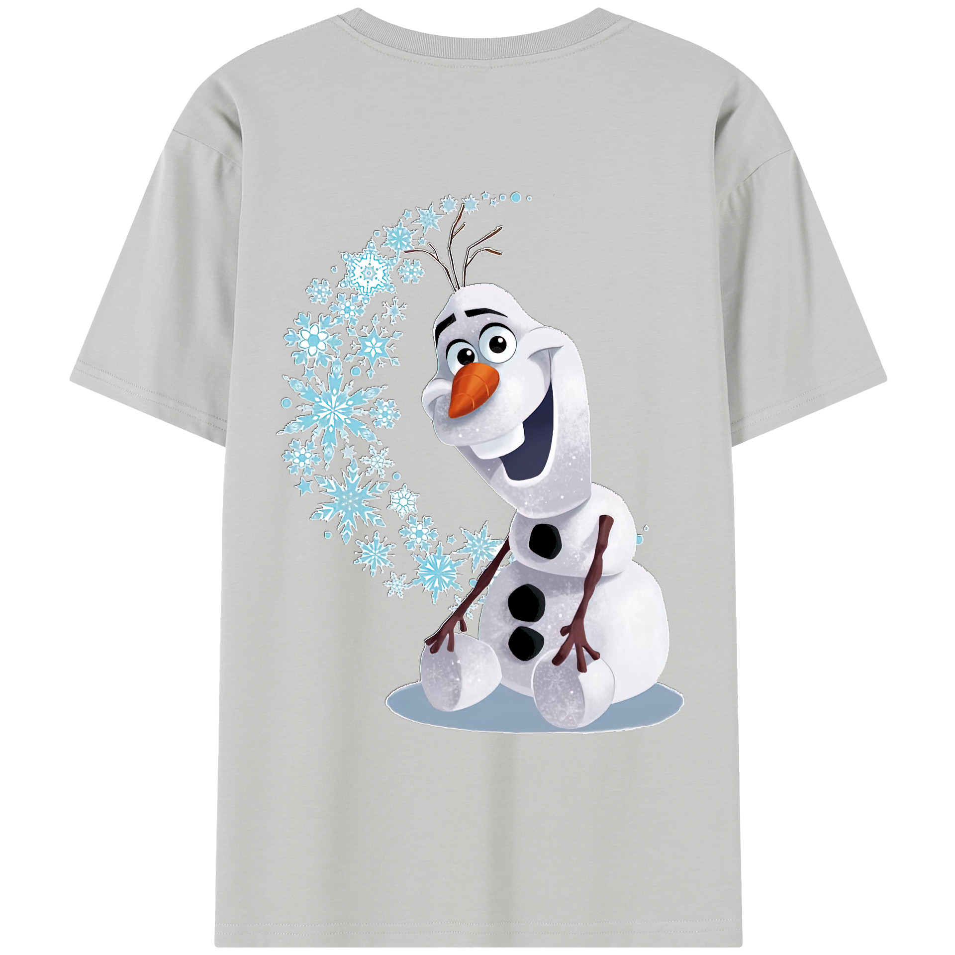 （画像用） アナと雪の女王 アンナ エルサ Frozen Anna Elsa レディース半袖Tシャツ(バックプリント)