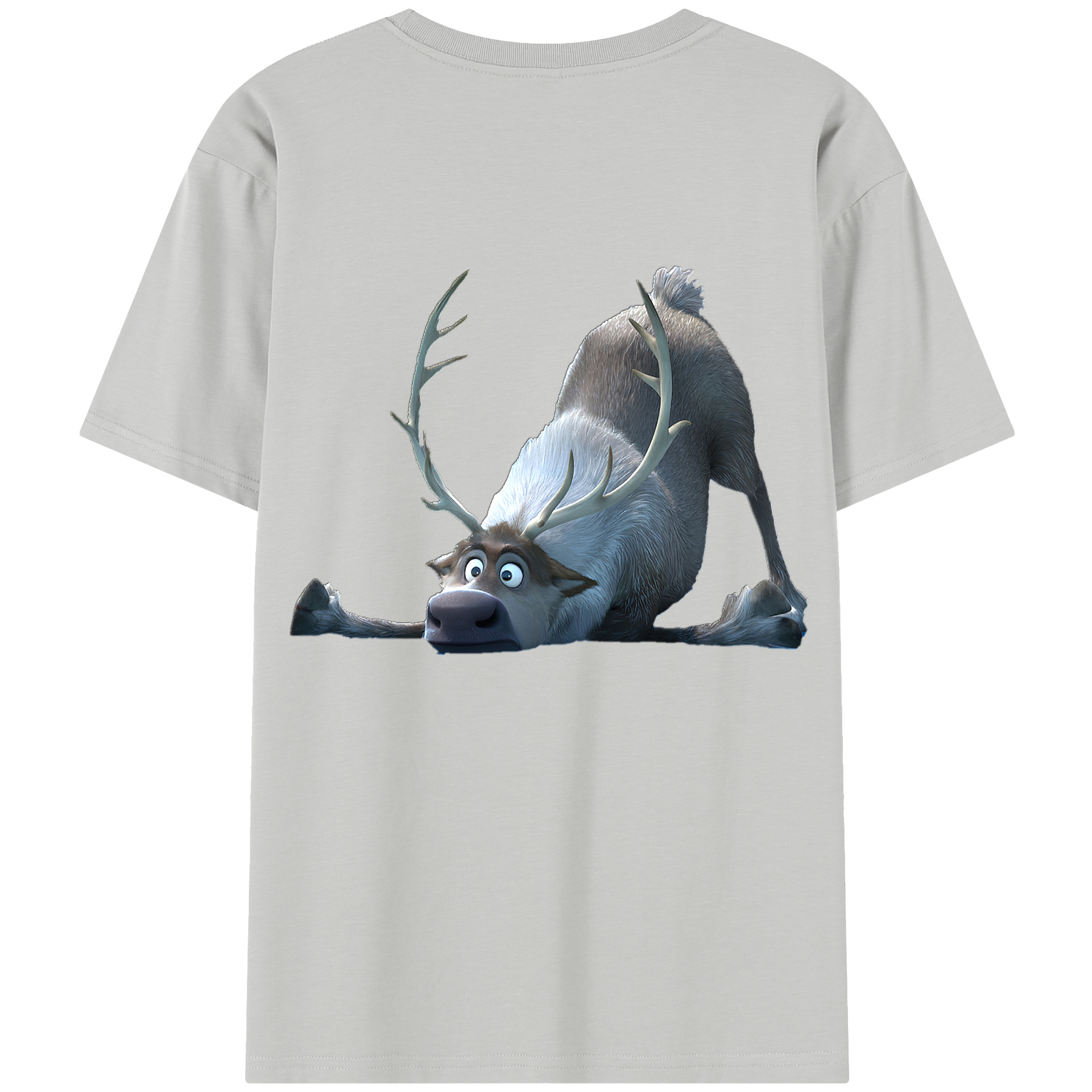 （画像用） アナと雪の女王 アンナ エルサ Frozen Anna Elsa レディース半袖Tシャツ(バックプリント)