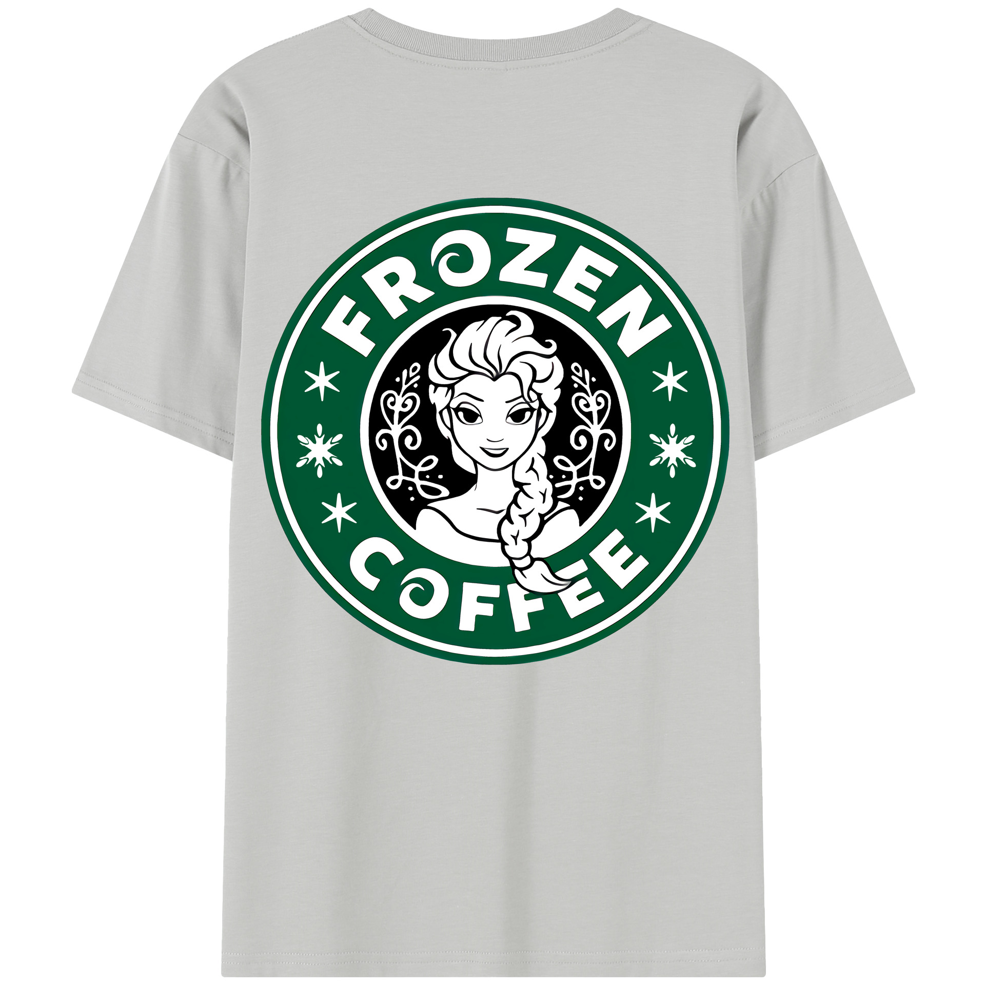 （画像用） アナと雪の女王 アンナ エルサ Frozen Anna Elsa レディース半袖Tシャツ(バックプリント)