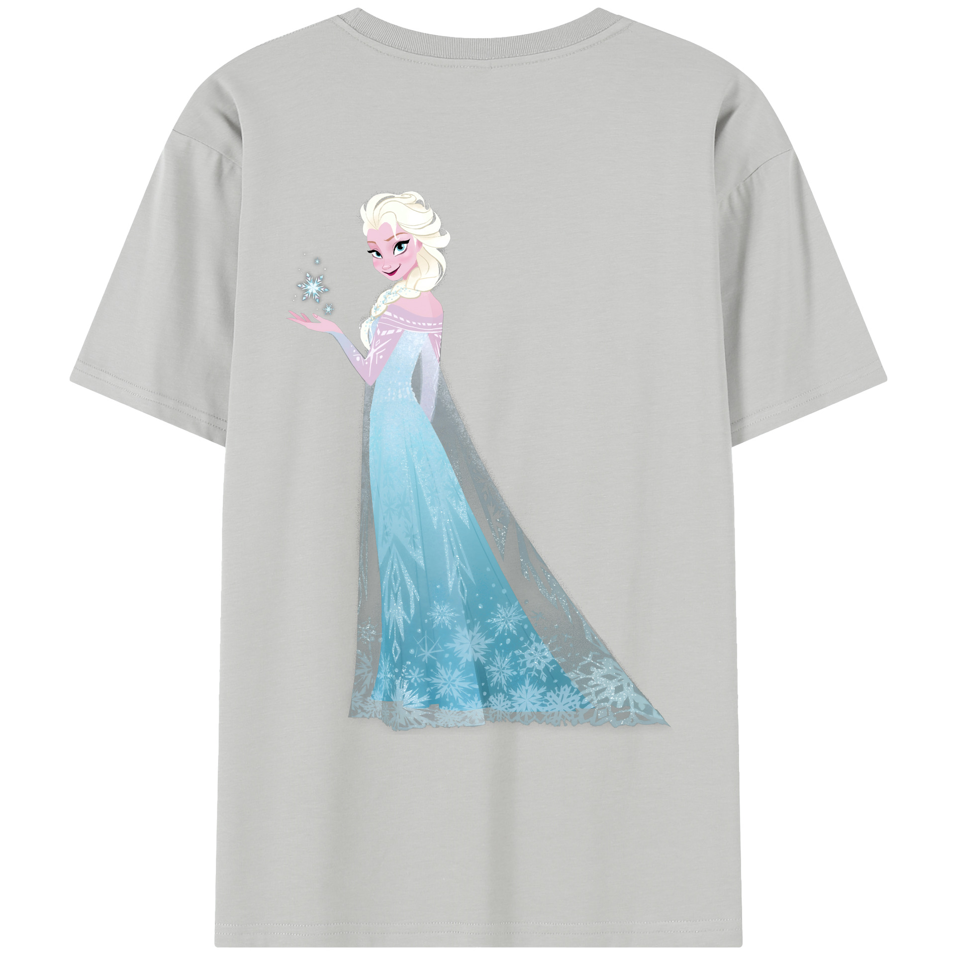 （画像用） アナと雪の女王 アンナ エルサ Frozen Anna Elsa レディース半袖Tシャツ(バックプリント)