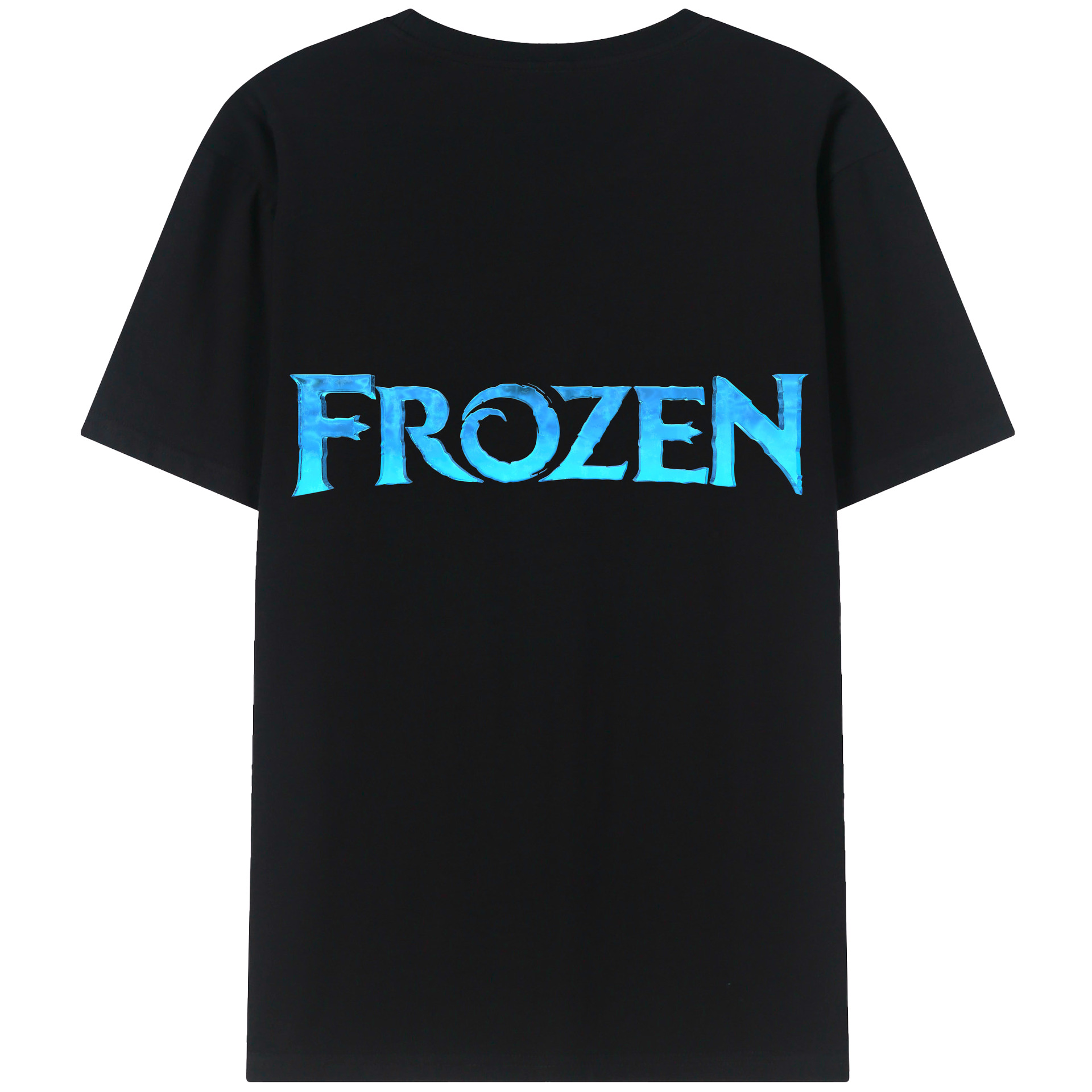 （画像用） アナと雪の女王 アンナ エルサ Frozen Anna Elsa レディース半袖Tシャツ(バックプリント)