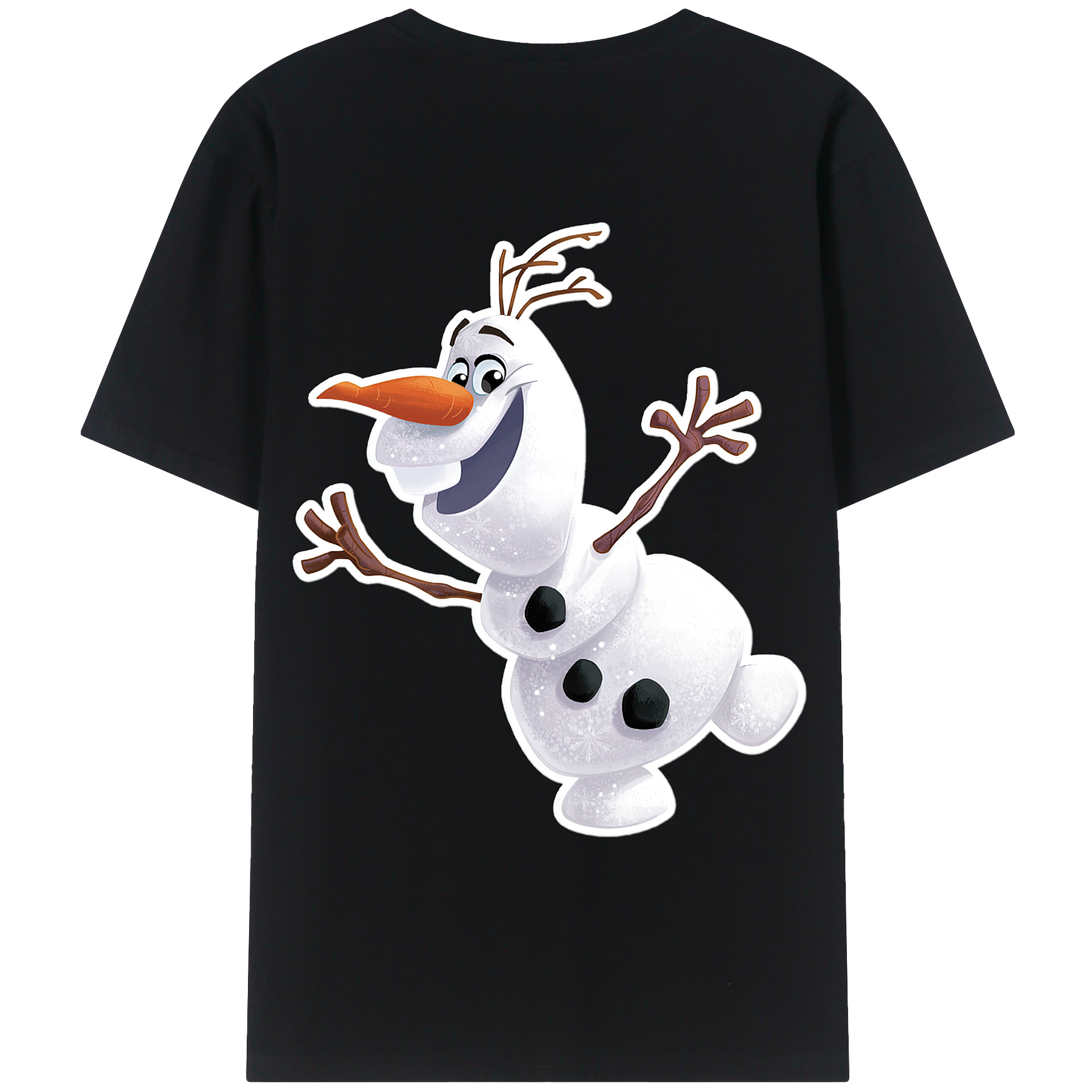 （画像用） アナと雪の女王 アンナ エルサ Frozen Anna Elsa レディース半袖Tシャツ(バックプリント)