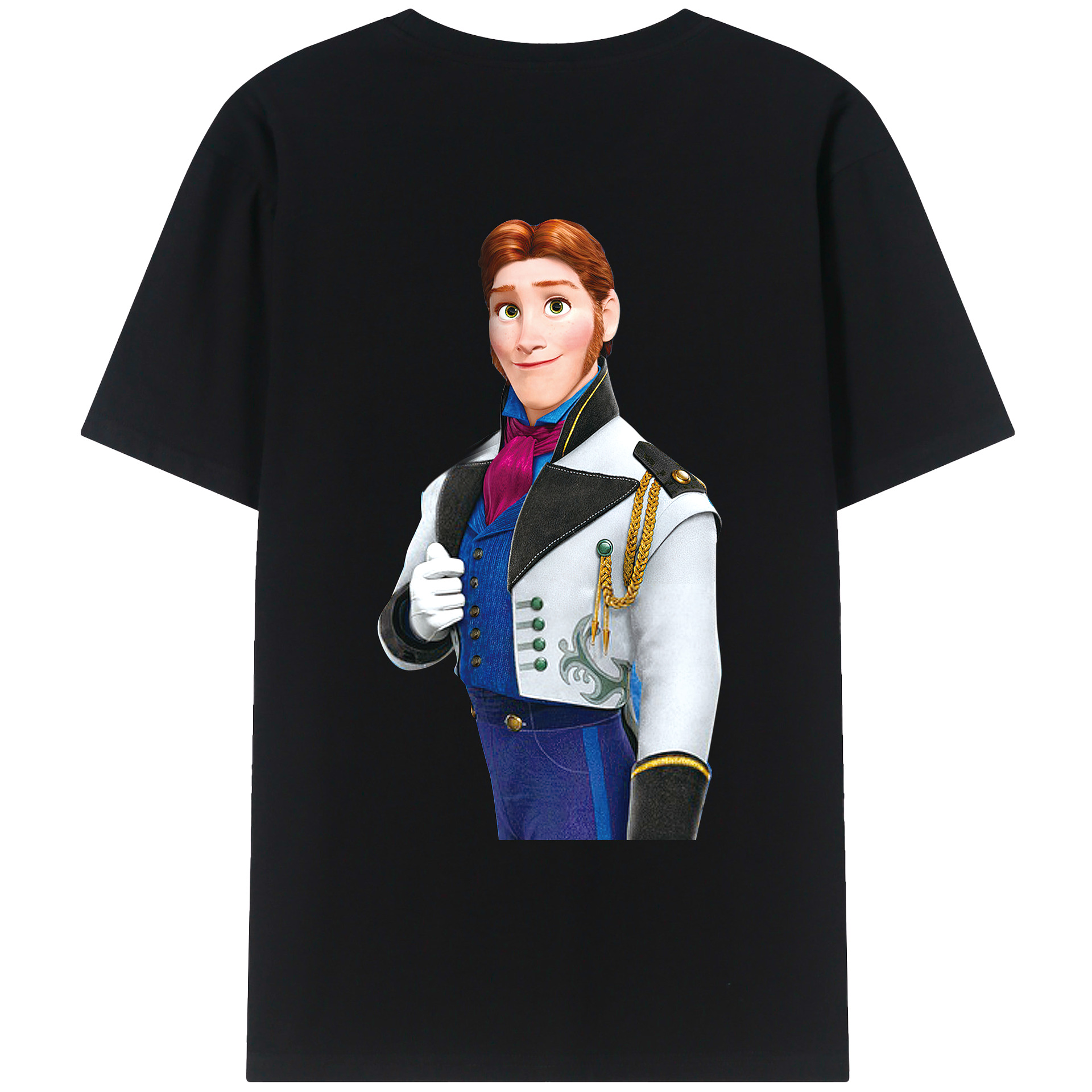 （画像用） アナと雪の女王 アンナ エルサ Frozen Anna Elsa レディース半袖Tシャツ(バックプリント)