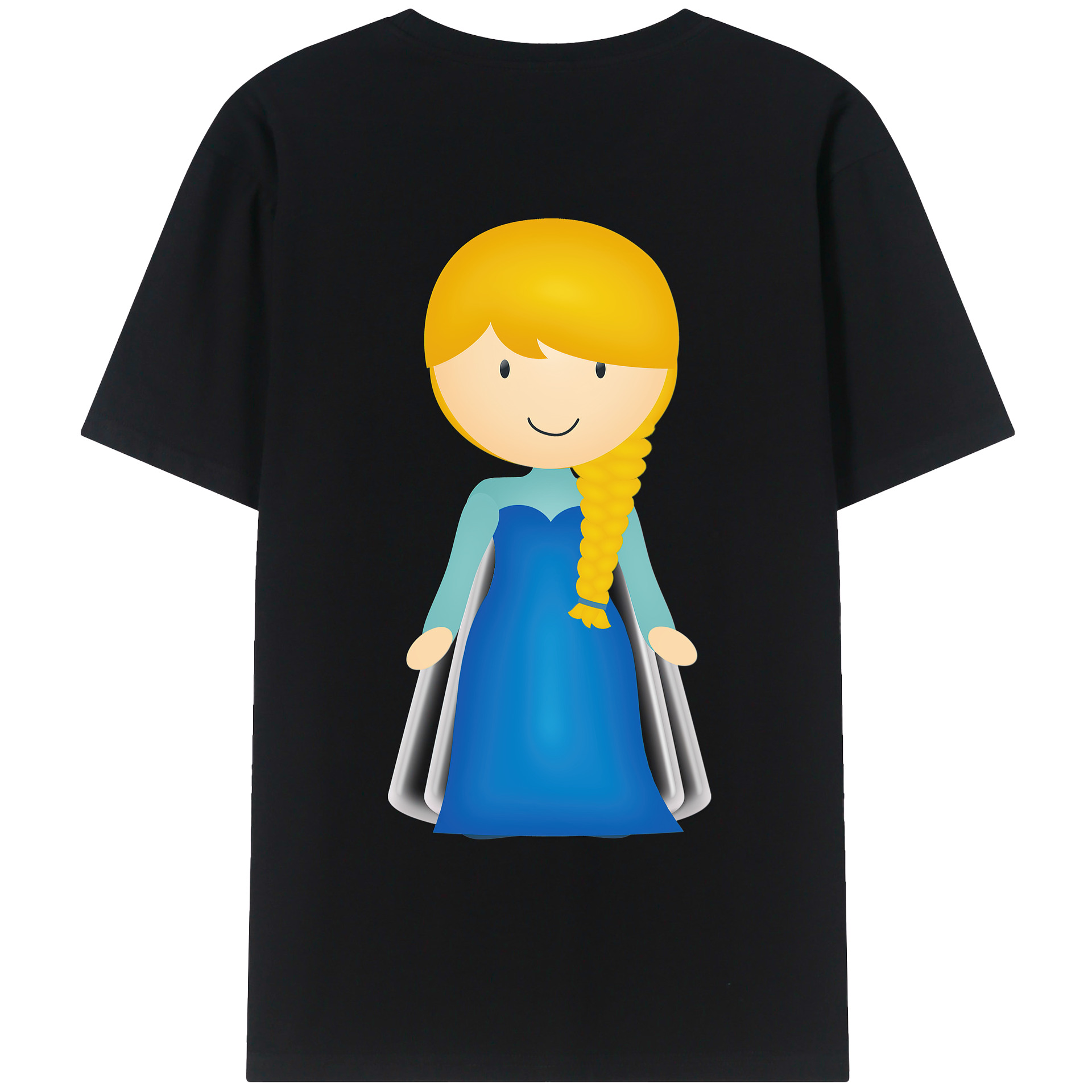 （画像用） アナと雪の女王 アンナ エルサ Frozen Anna Elsa レディース半袖Tシャツ(バックプリント)