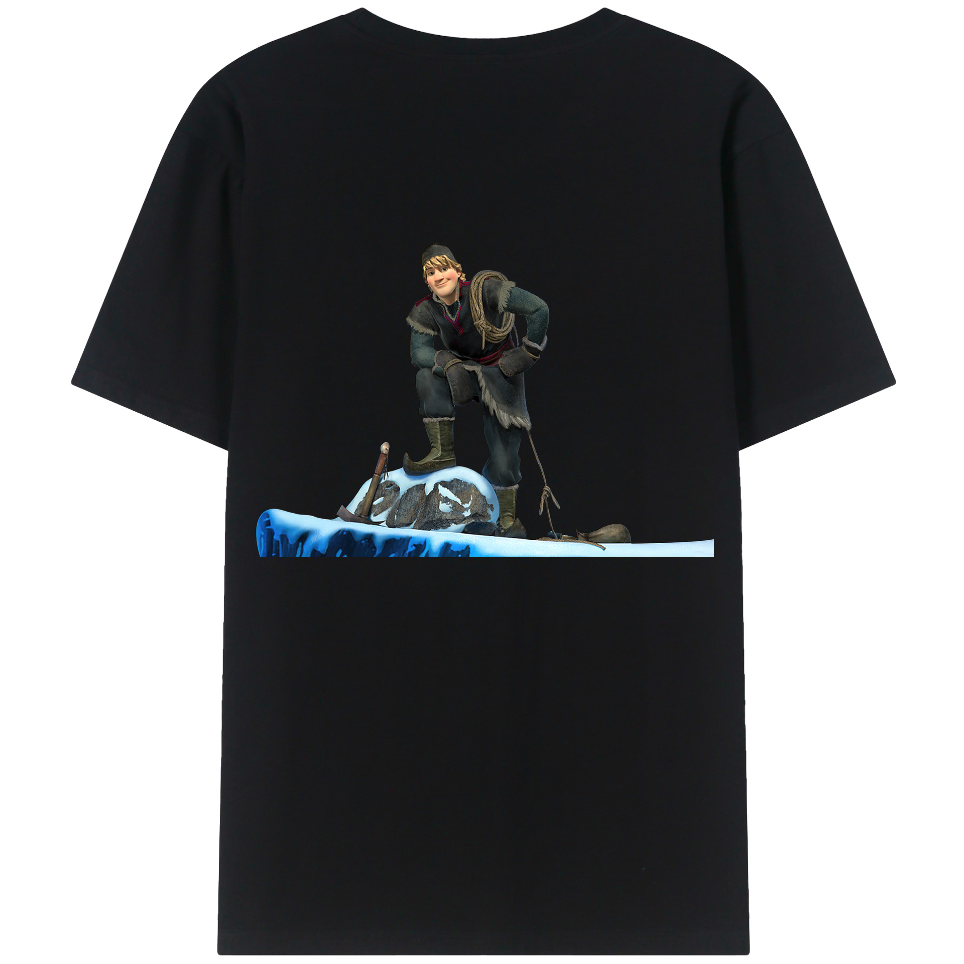 （画像用） アナと雪の女王 アンナ エルサ Frozen Anna Elsa レディース半袖Tシャツ(バックプリント)