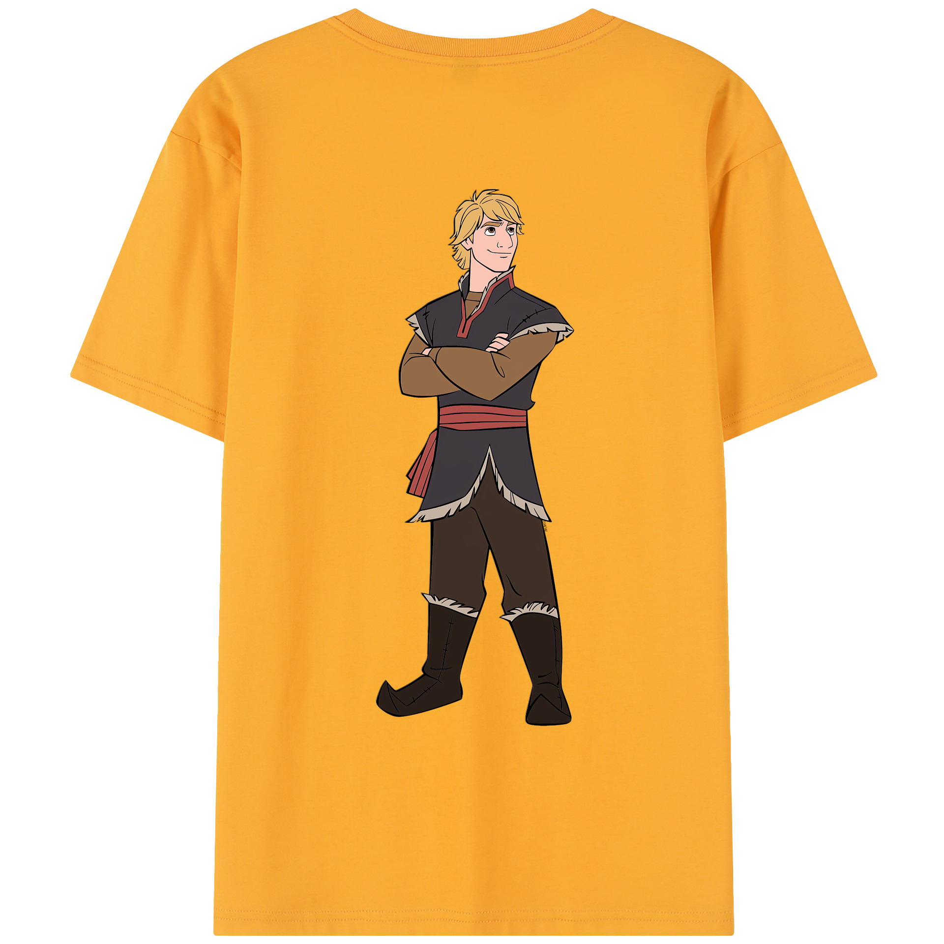 （画像用） アナと雪の女王 アンナ エルサ Frozen Anna Elsa レディース半袖Tシャツ(バックプリント)