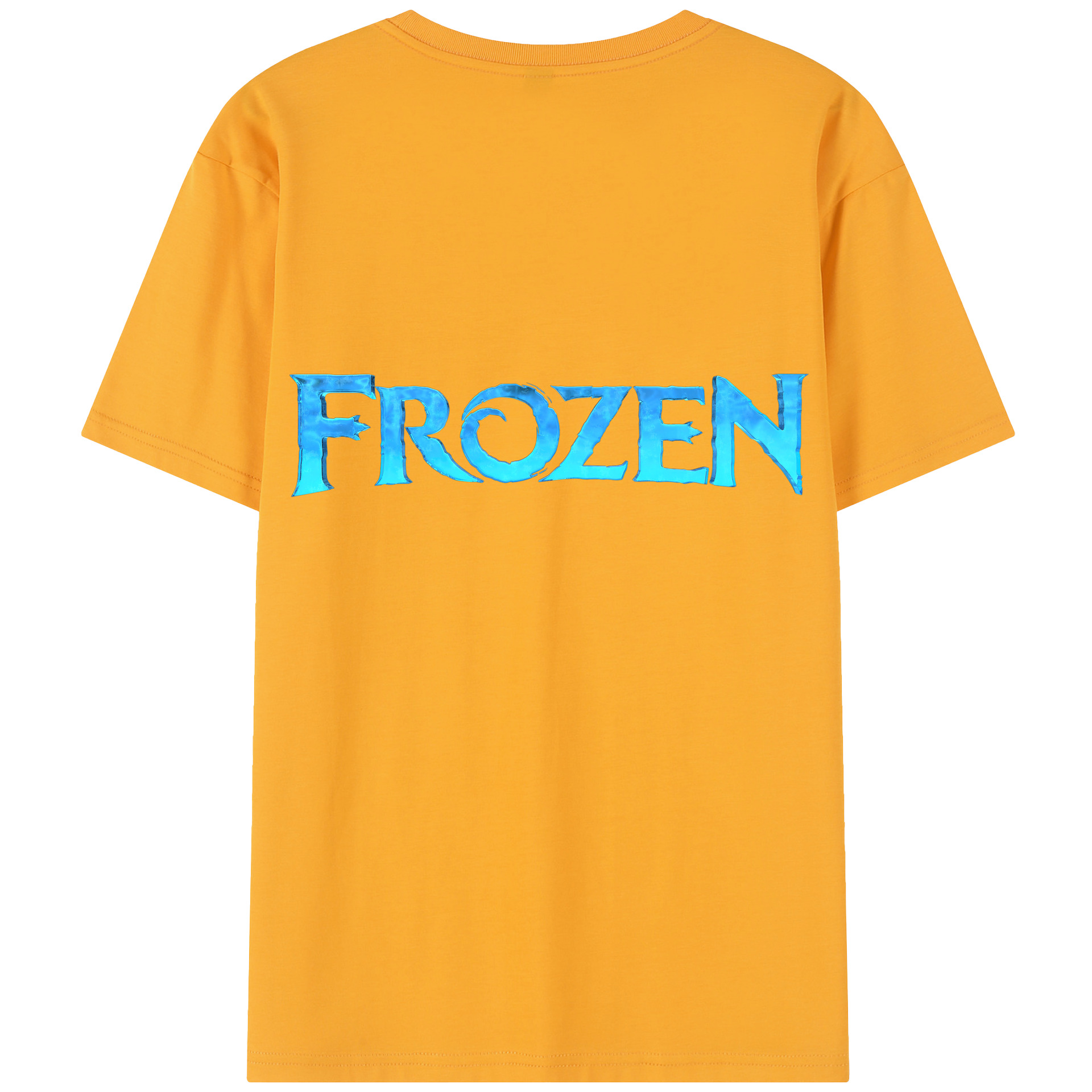 （画像用） アナと雪の女王 アンナ エルサ Frozen Anna Elsa レディース半袖Tシャツ(バックプリント)