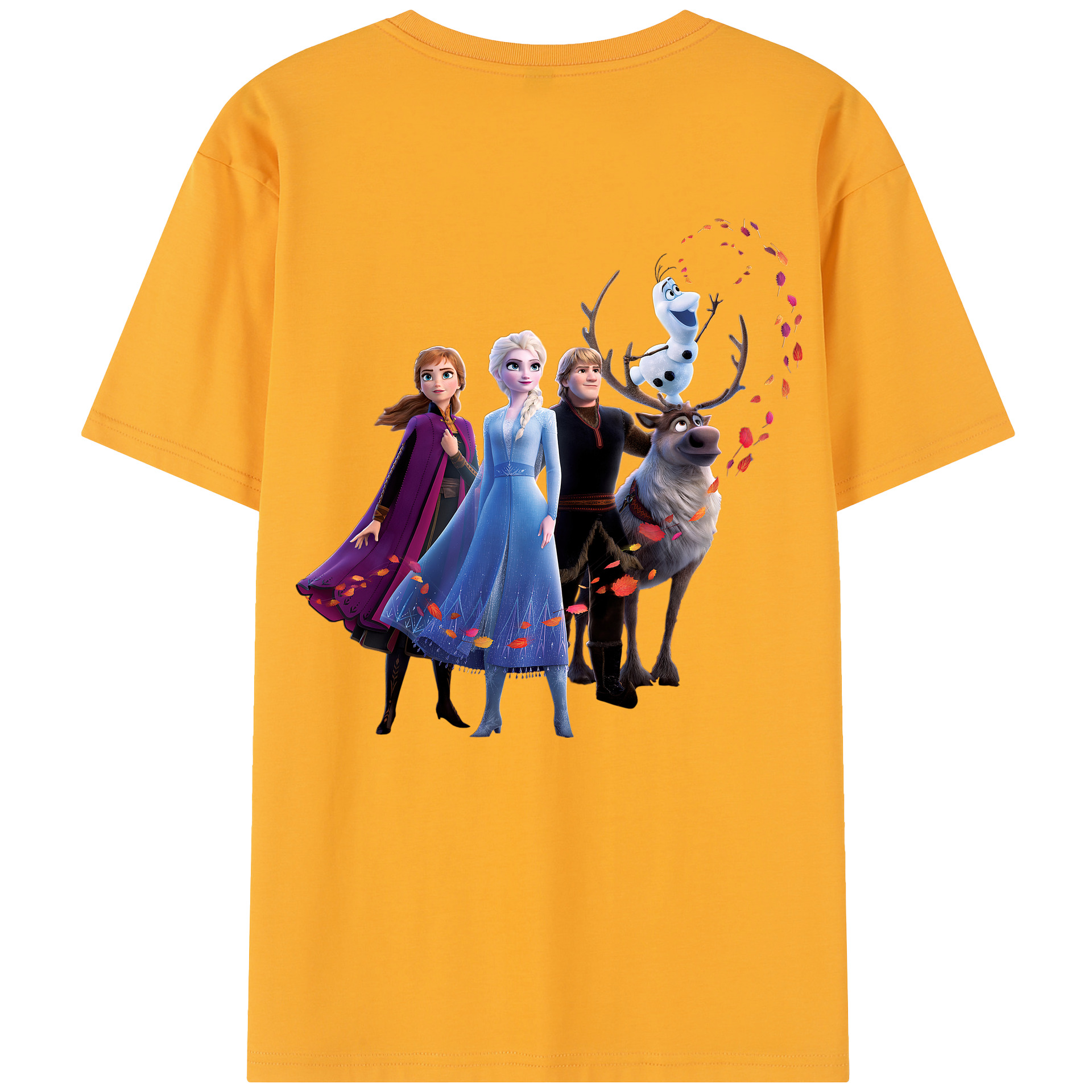 （画像用） アナと雪の女王 アンナ エルサ Frozen Anna Elsa レディース半袖Tシャツ(バックプリント)