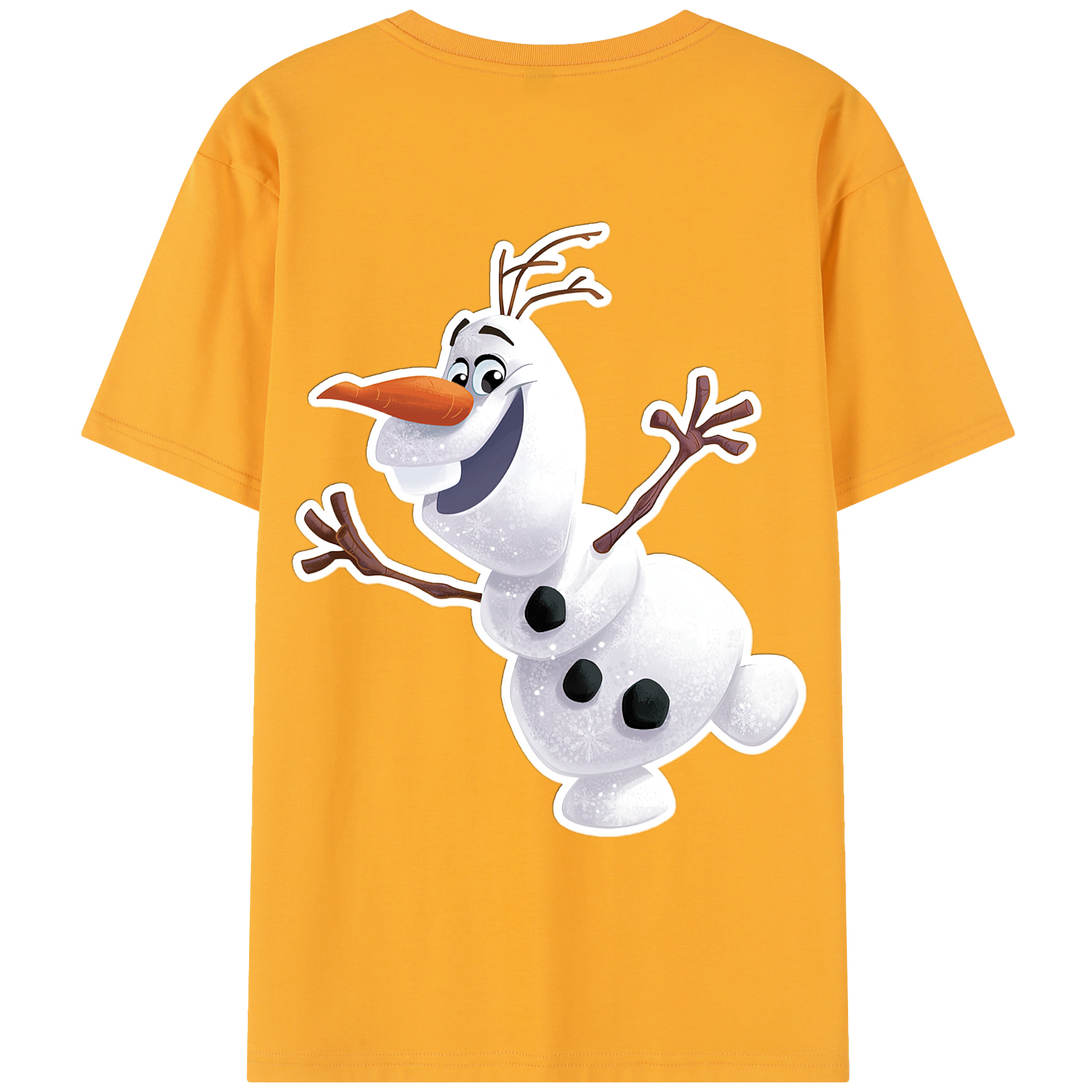 （画像用） アナと雪の女王 アンナ エルサ Frozen Anna Elsa レディース半袖Tシャツ(バックプリント)
