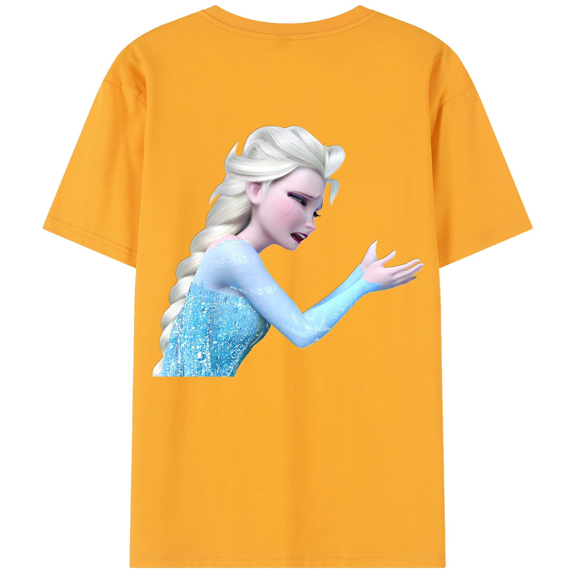 （画像用） アナと雪の女王 アンナ エルサ Frozen Anna Elsa レディース半袖Tシャツ(バックプリント)
