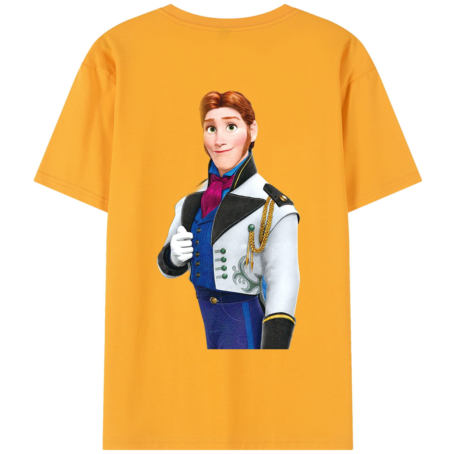 （画像用） アナと雪の女王 アンナ エルサ Frozen Anna Elsa レディース半袖Tシャツ(バックプリント)