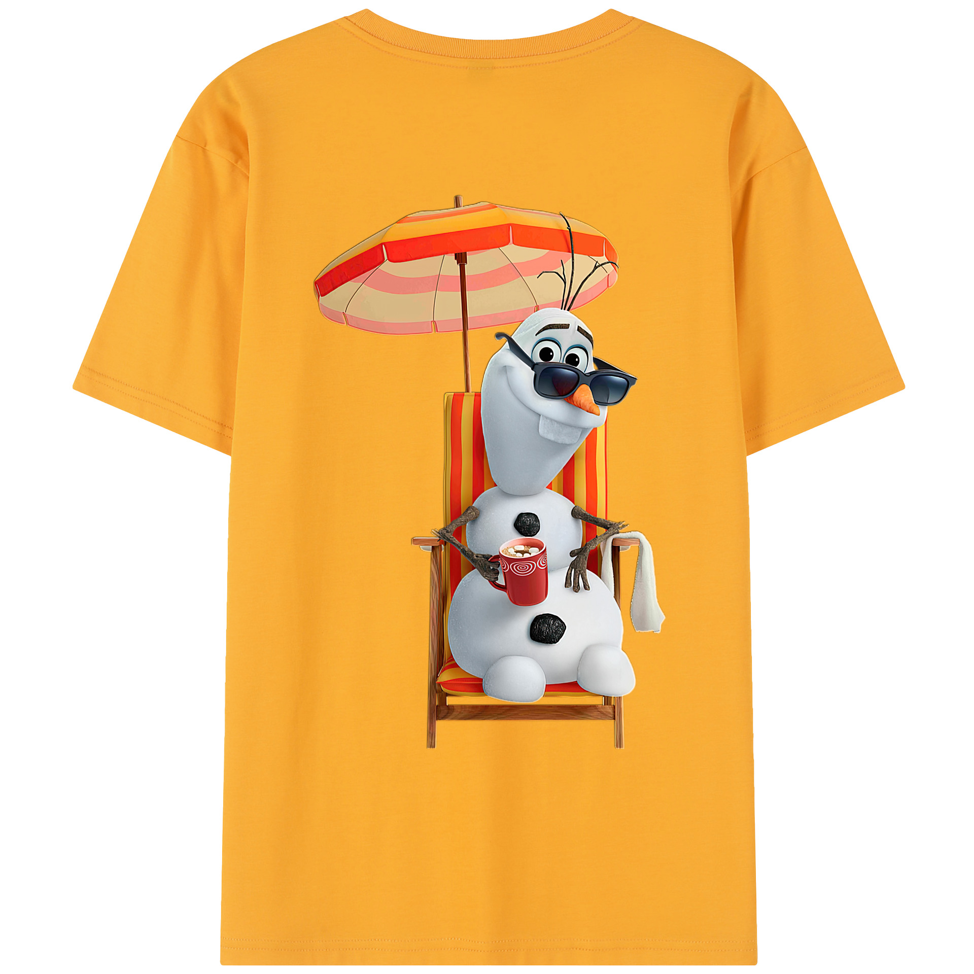 （画像用） アナと雪の女王 アンナ エルサ Frozen Anna Elsa レディース半袖Tシャツ(バックプリント)