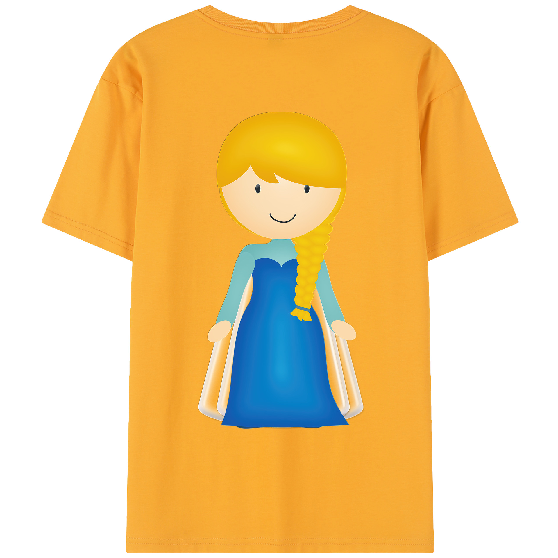 （画像用） アナと雪の女王 アンナ エルサ Frozen Anna Elsa レディース半袖Tシャツ(バックプリント)