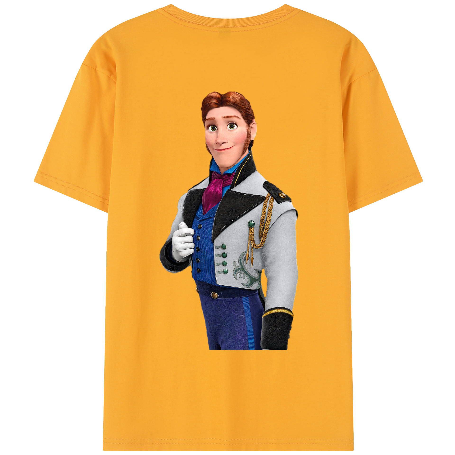 （画像用） アナと雪の女王 アンナ エルサ Frozen Anna Elsa レディース半袖Tシャツ(バックプリント)