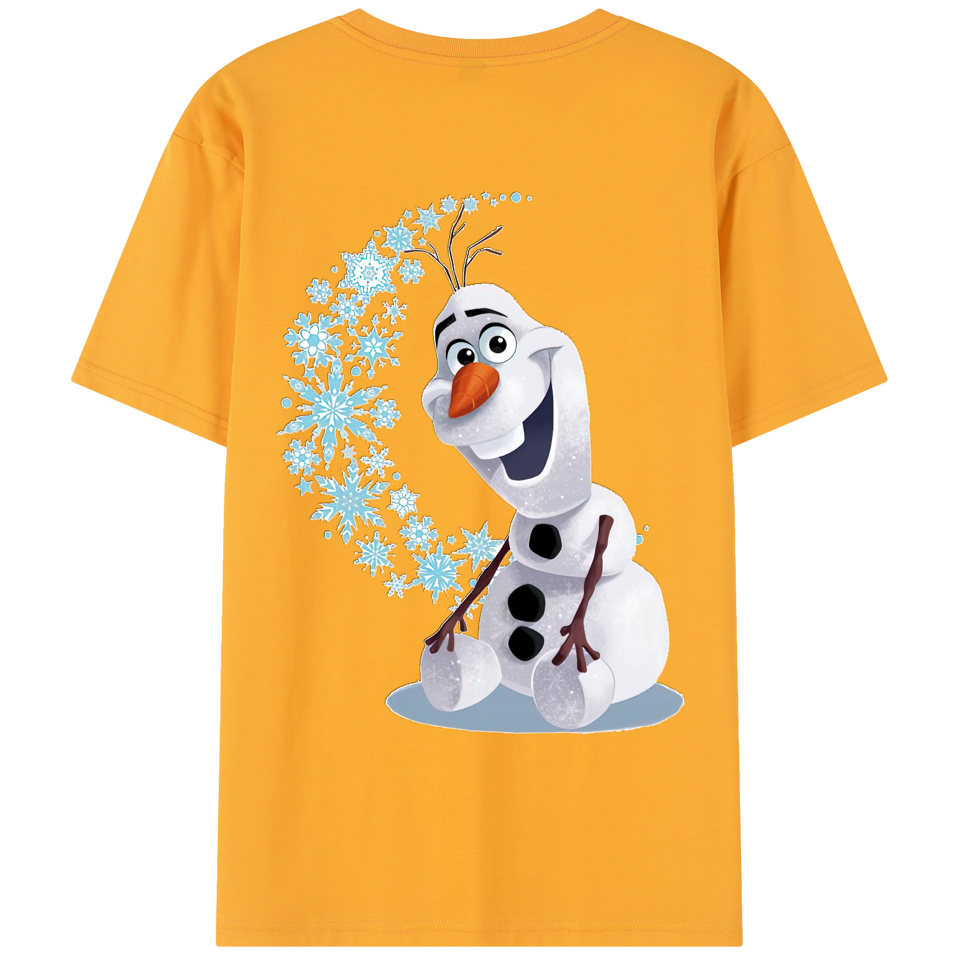 （画像用） アナと雪の女王 アンナ エルサ Frozen Anna Elsa レディース半袖Tシャツ(バックプリント)