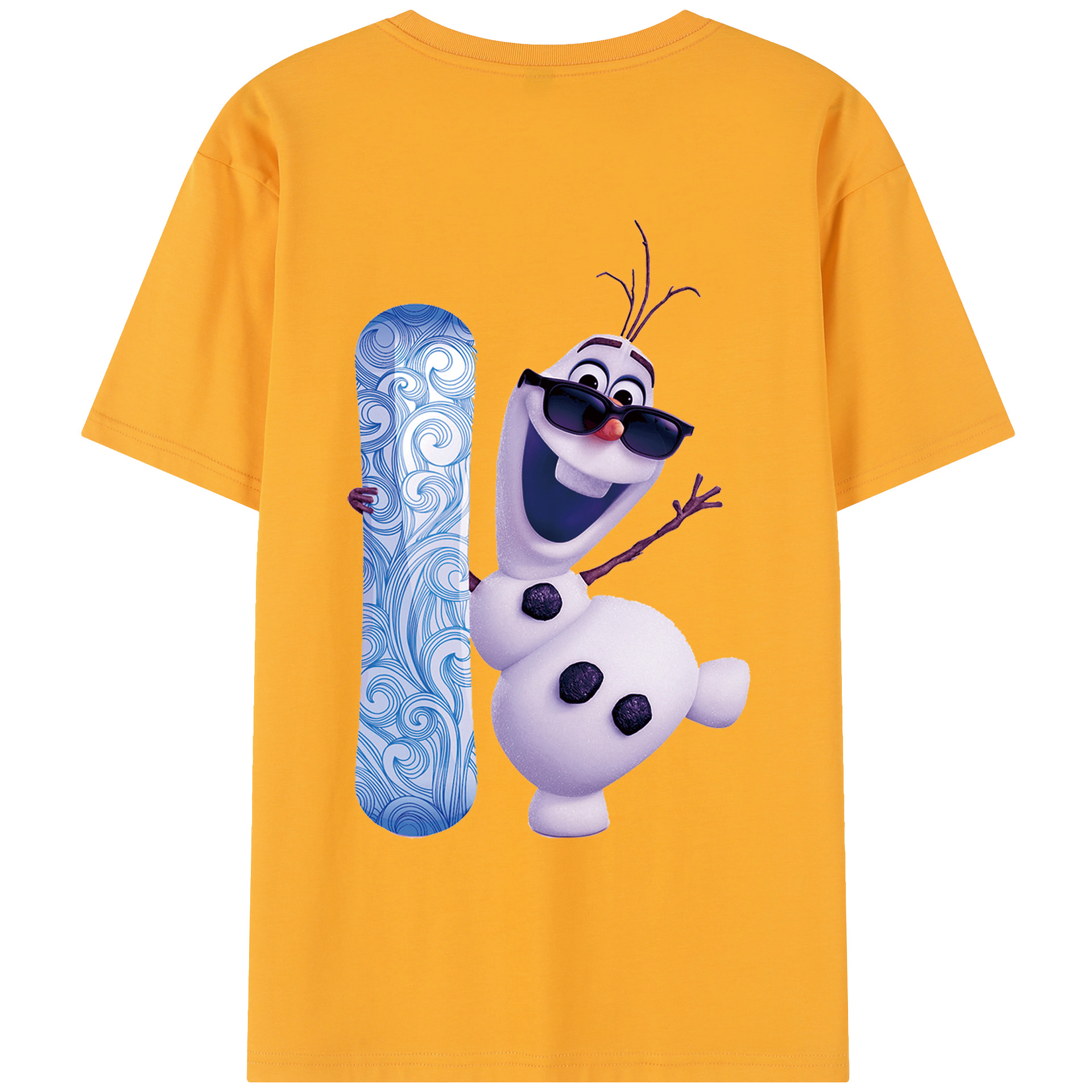 （画像用） アナと雪の女王 アンナ エルサ Frozen Anna Elsa レディース半袖Tシャツ(バックプリント)