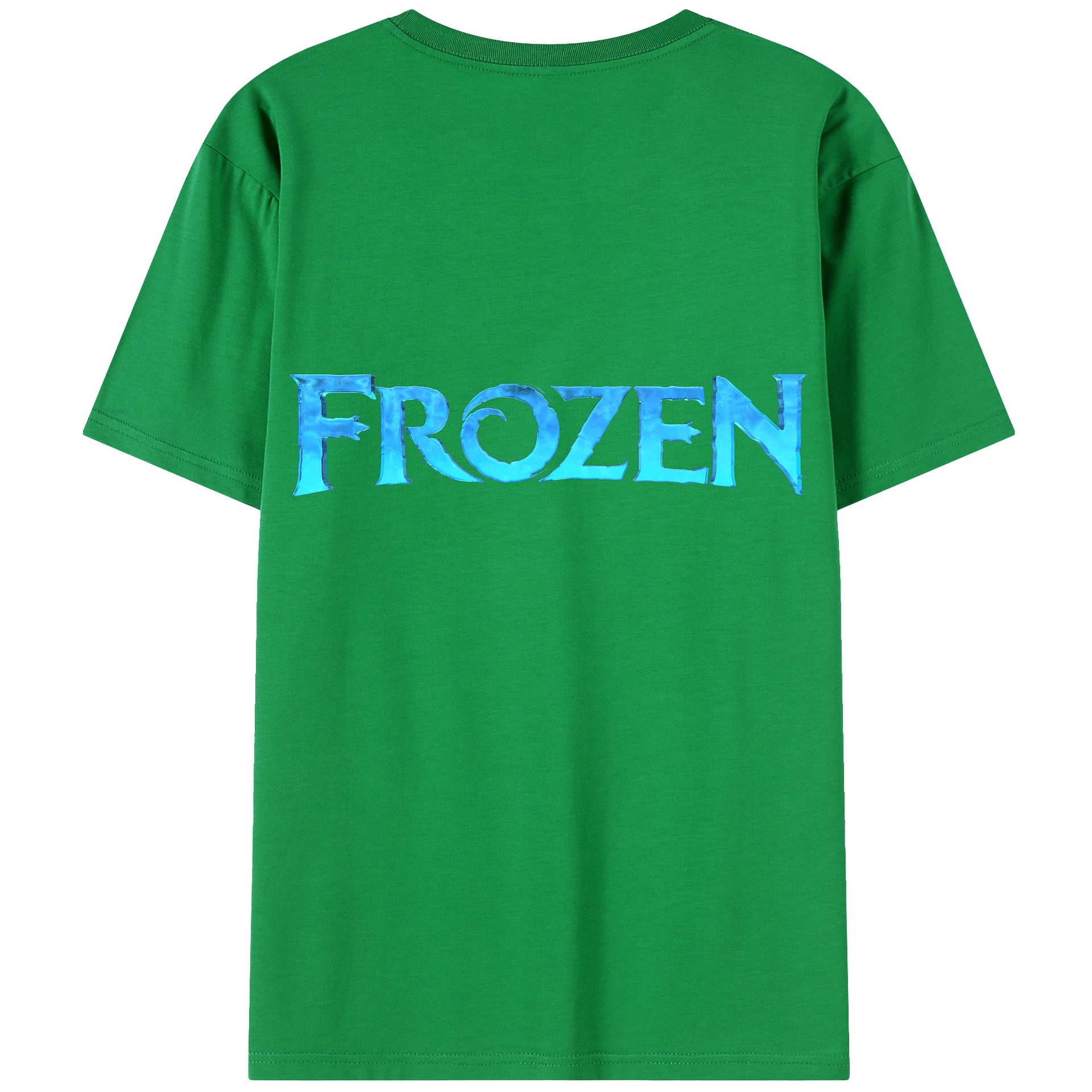 （画像用） アナと雪の女王 アンナ エルサ Frozen Anna Elsa レディース半袖Tシャツ(バックプリント)