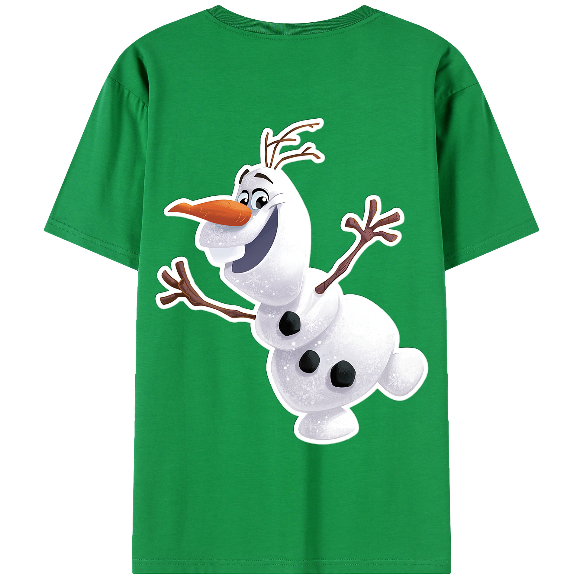 （画像用） アナと雪の女王 アンナ エルサ Frozen Anna Elsa レディース半袖Tシャツ(バックプリント)