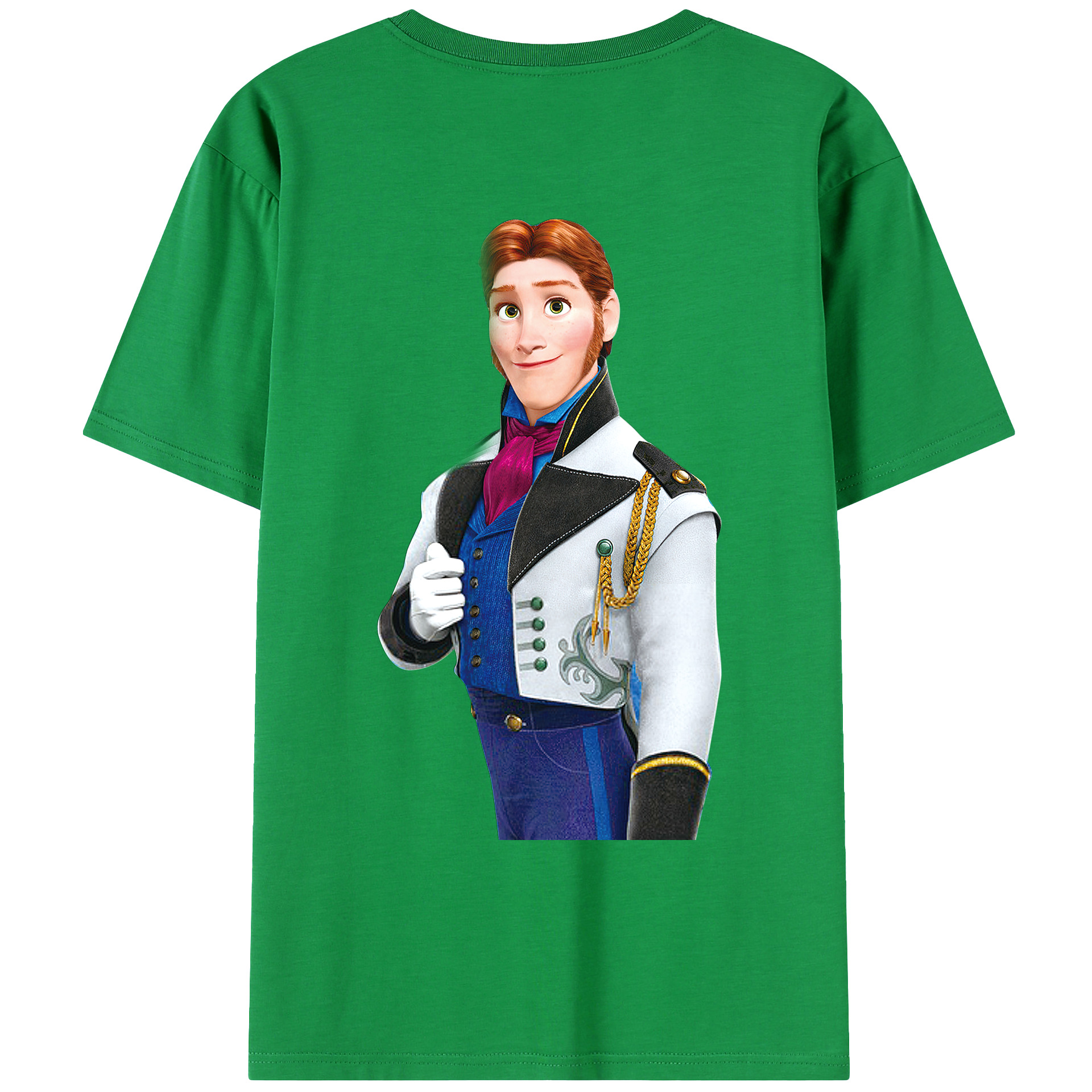 （画像用） アナと雪の女王 アンナ エルサ Frozen Anna Elsa レディース半袖Tシャツ(バックプリント)