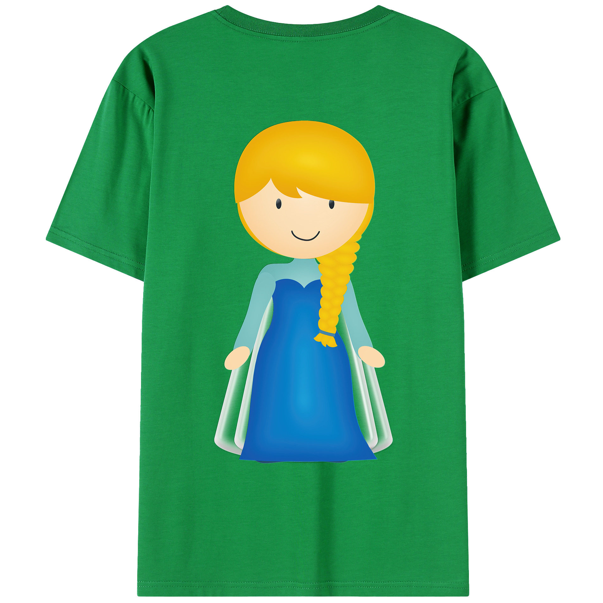 （画像用） アナと雪の女王 アンナ エルサ Frozen Anna Elsa レディース半袖Tシャツ(バックプリント)