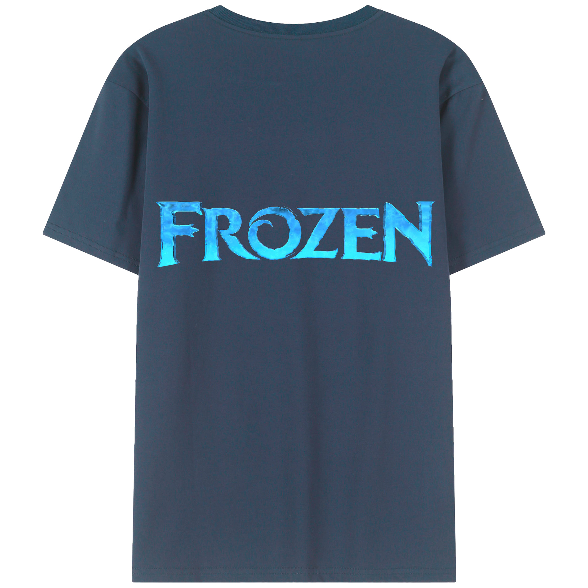 （画像用） アナと雪の女王 アンナ エルサ Frozen Anna Elsa レディース半袖Tシャツ(バックプリント)
