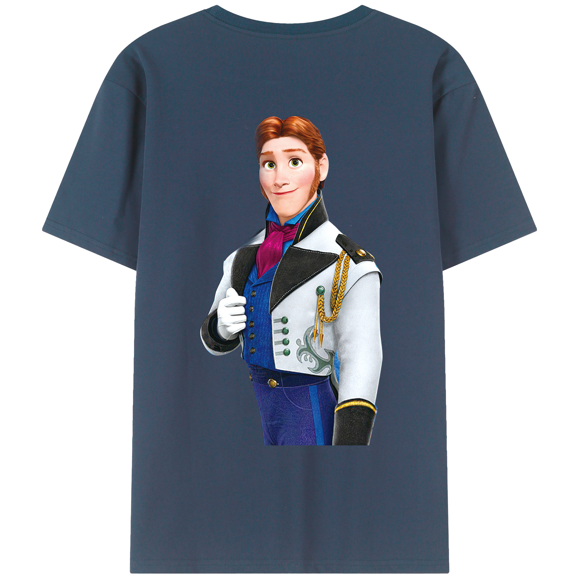 （画像用） アナと雪の女王 アンナ エルサ Frozen Anna Elsa レディース半袖Tシャツ(バックプリント)