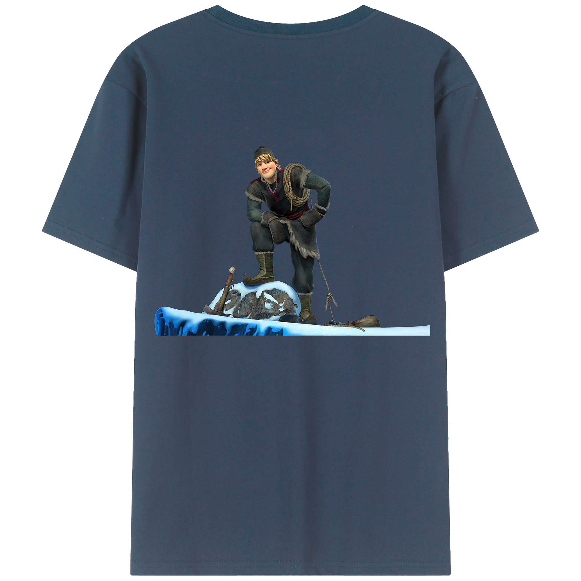 （画像用） アナと雪の女王 アンナ エルサ Frozen Anna Elsa レディース半袖Tシャツ(バックプリント)