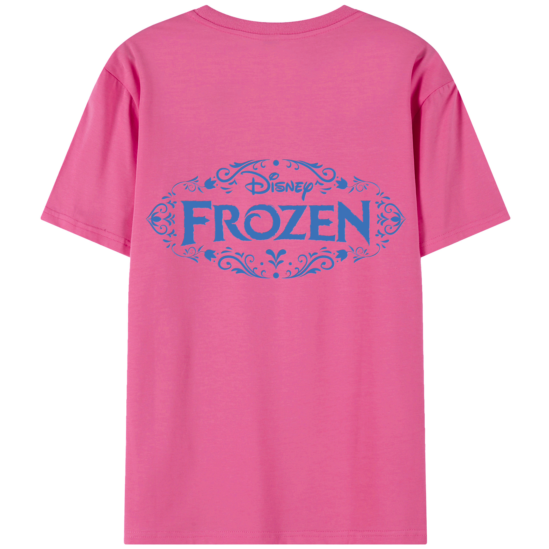 （画像用） アナと雪の女王 アンナ エルサ Frozen Anna Elsa レディース半袖Tシャツ(バックプリント)