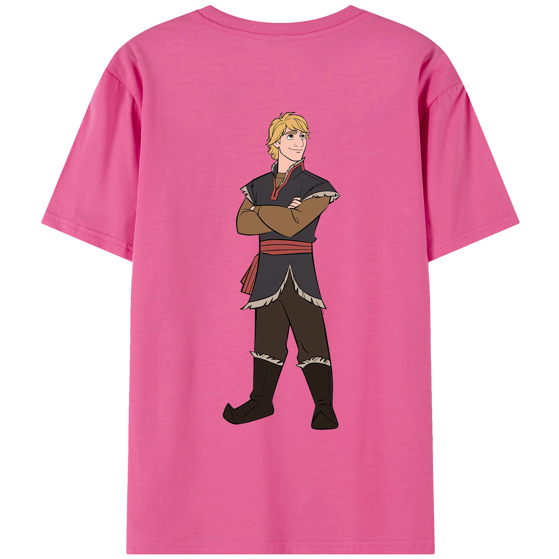 （画像用） アナと雪の女王 アンナ エルサ Frozen Anna Elsa レディース半袖Tシャツ(バックプリント)