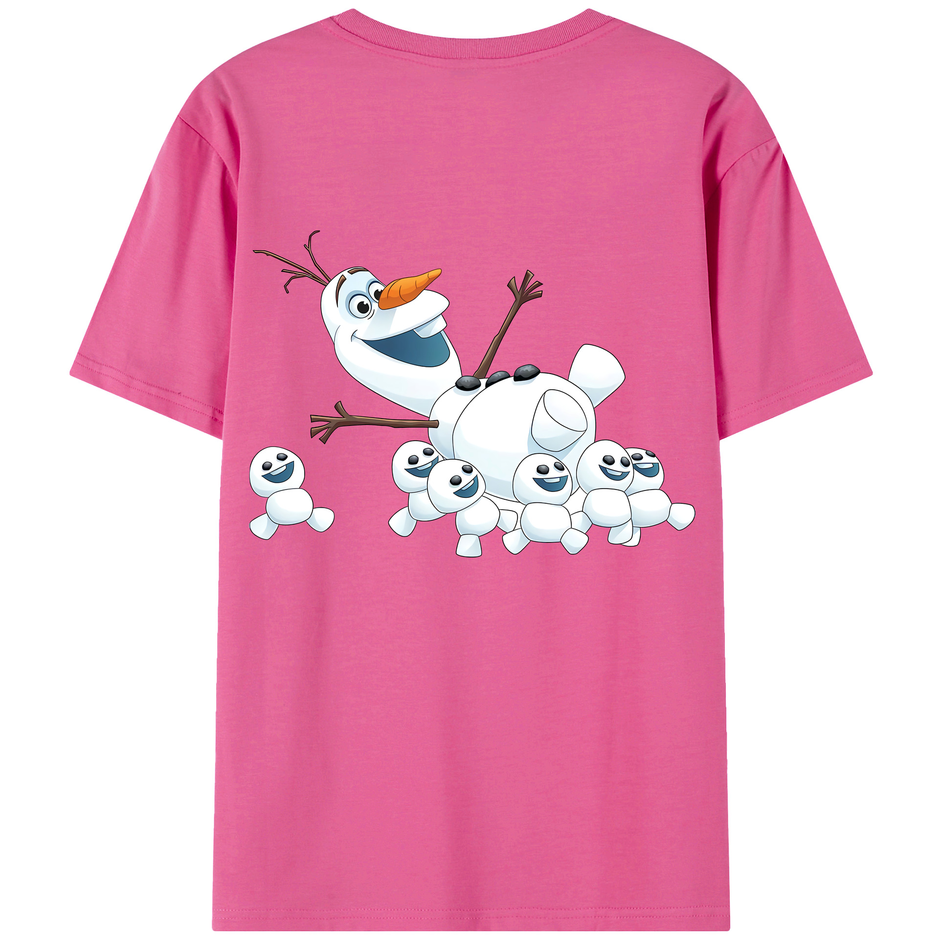 （画像用） アナと雪の女王 アンナ エルサ Frozen Anna Elsa レディース半袖Tシャツ(バックプリント)