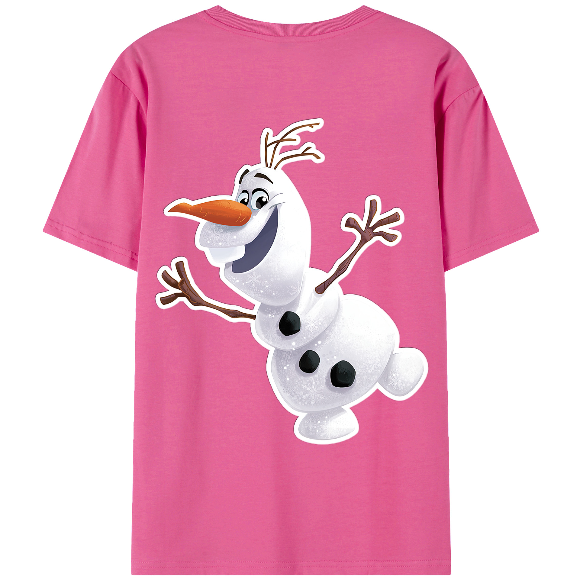 （画像用） アナと雪の女王 アンナ エルサ Frozen Anna Elsa レディース半袖Tシャツ(バックプリント)