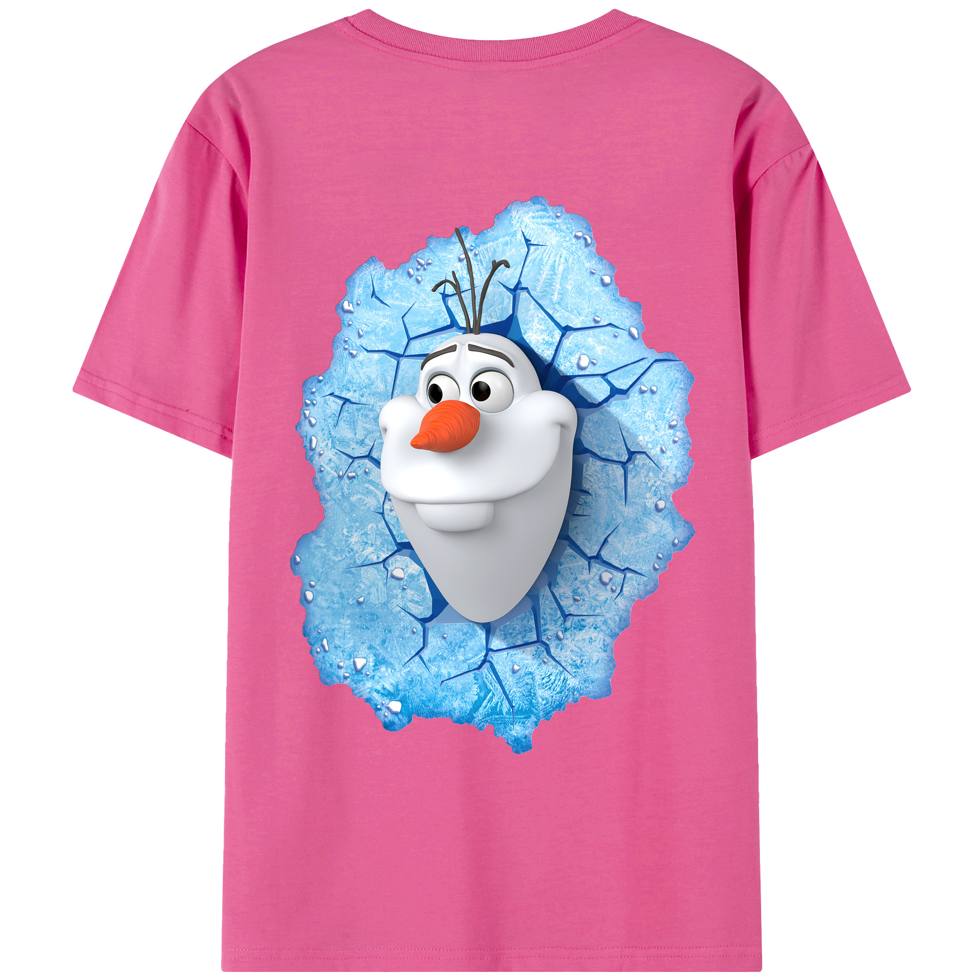 （画像用） アナと雪の女王 アンナ エルサ Frozen Anna Elsa レディース半袖Tシャツ(バックプリント)