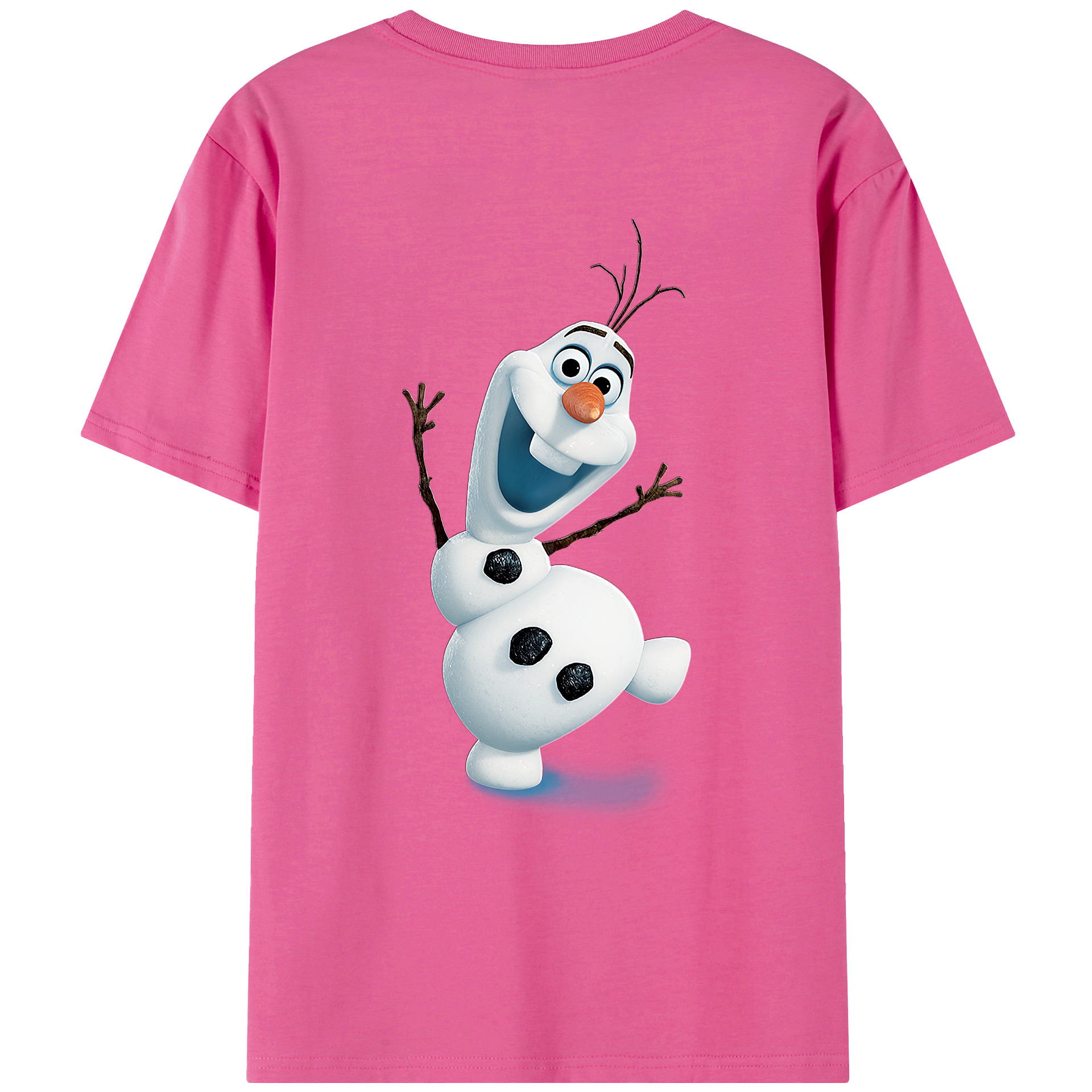 （画像用） アナと雪の女王 アンナ エルサ Frozen Anna Elsa レディース半袖Tシャツ(バックプリント)