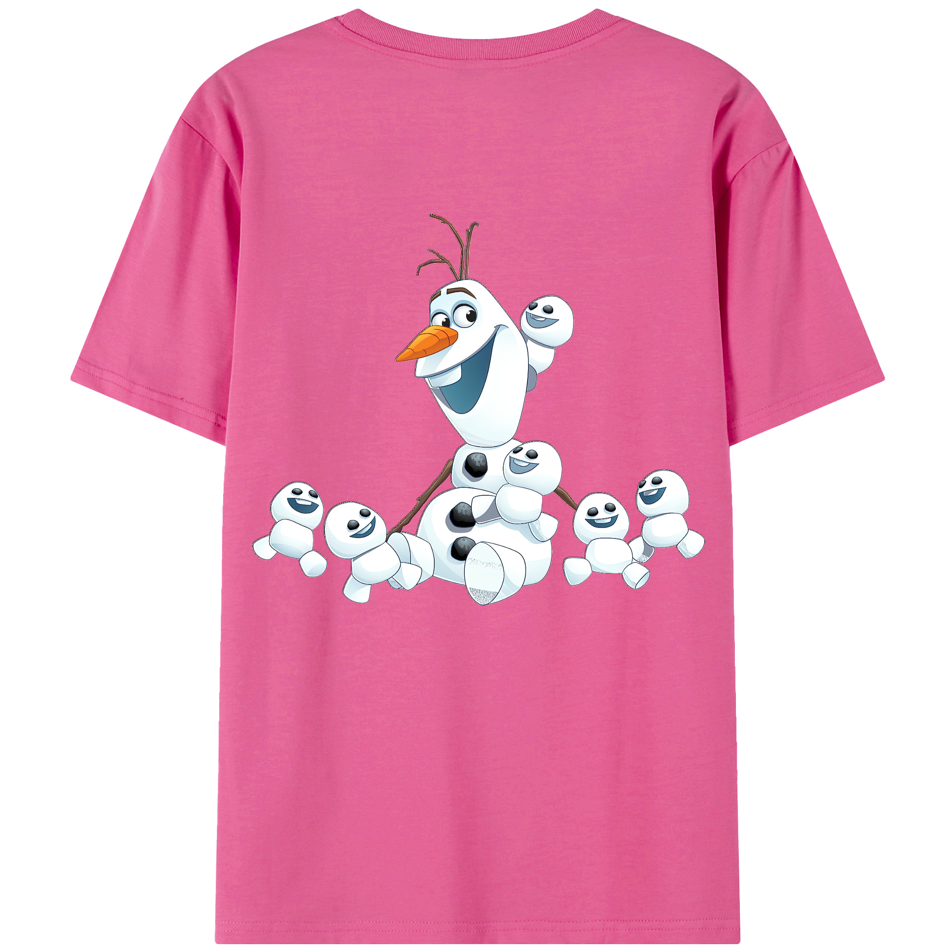 （画像用） アナと雪の女王 アンナ エルサ Frozen Anna Elsa レディース半袖Tシャツ(バックプリント)
