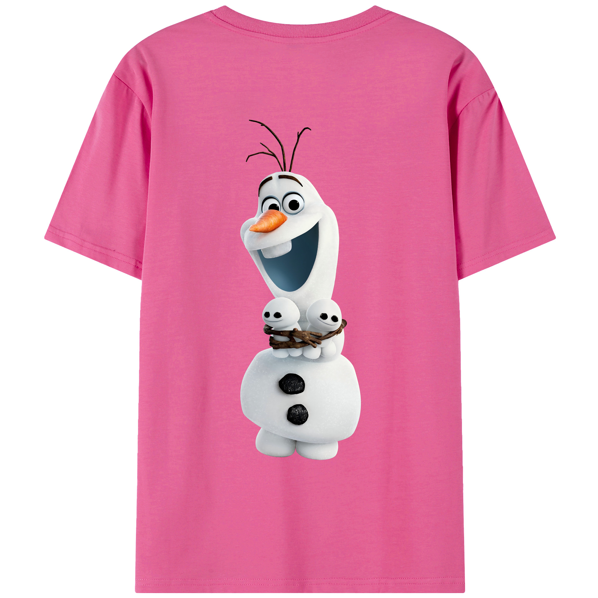 （画像用） アナと雪の女王 アンナ エルサ Frozen Anna Elsa レディース半袖Tシャツ(バックプリント)