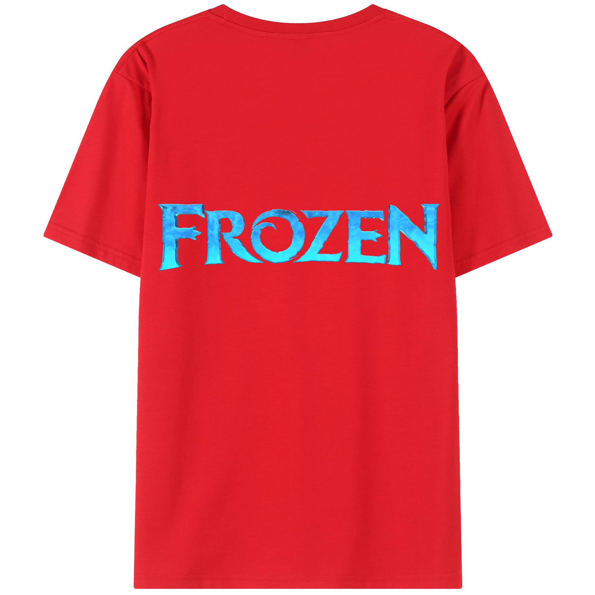 （画像用） アナと雪の女王 アンナ エルサ Frozen Anna Elsa レディース半袖Tシャツ(バックプリント)