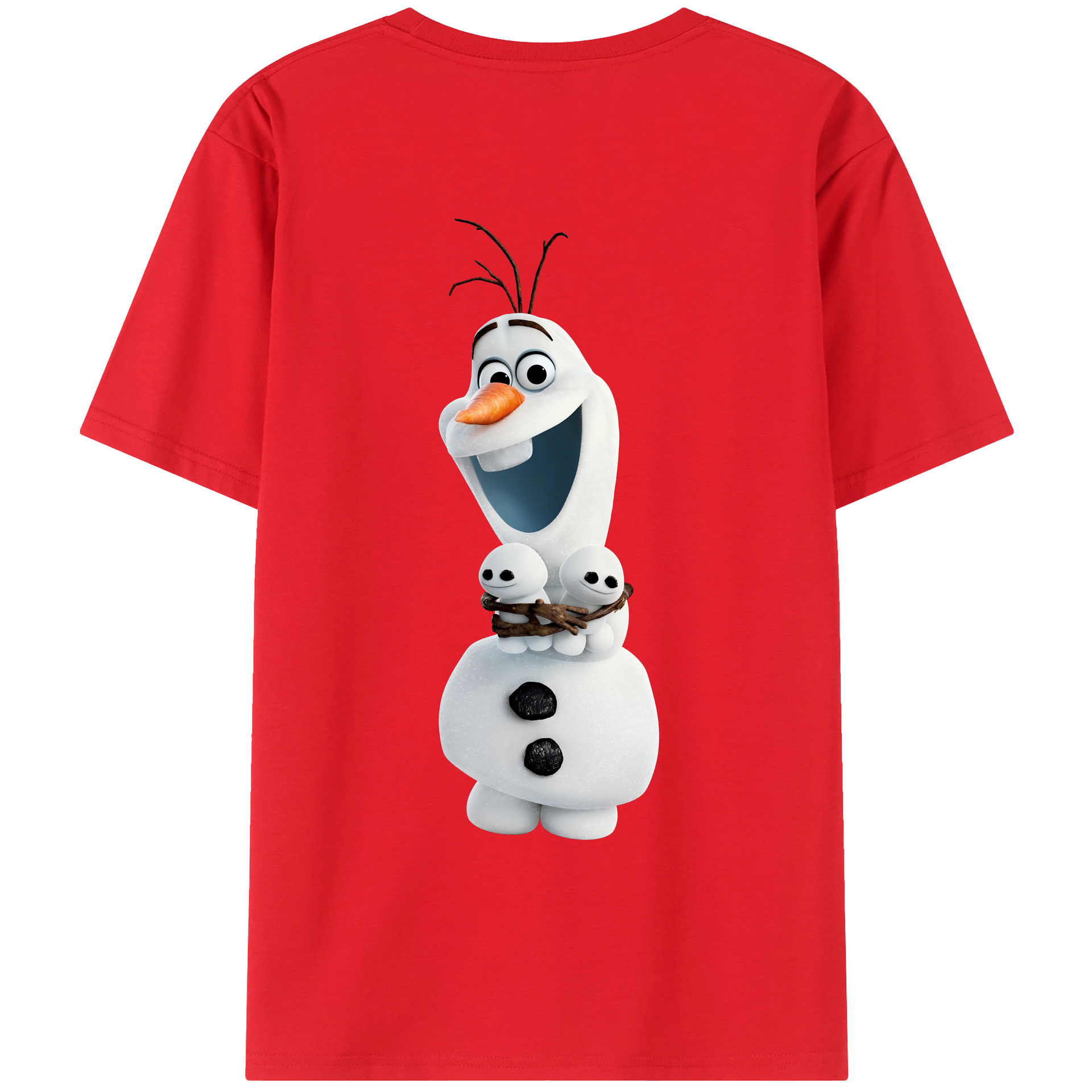 （画像用） アナと雪の女王 アンナ エルサ Frozen Anna Elsa レディース半袖Tシャツ(バックプリント)