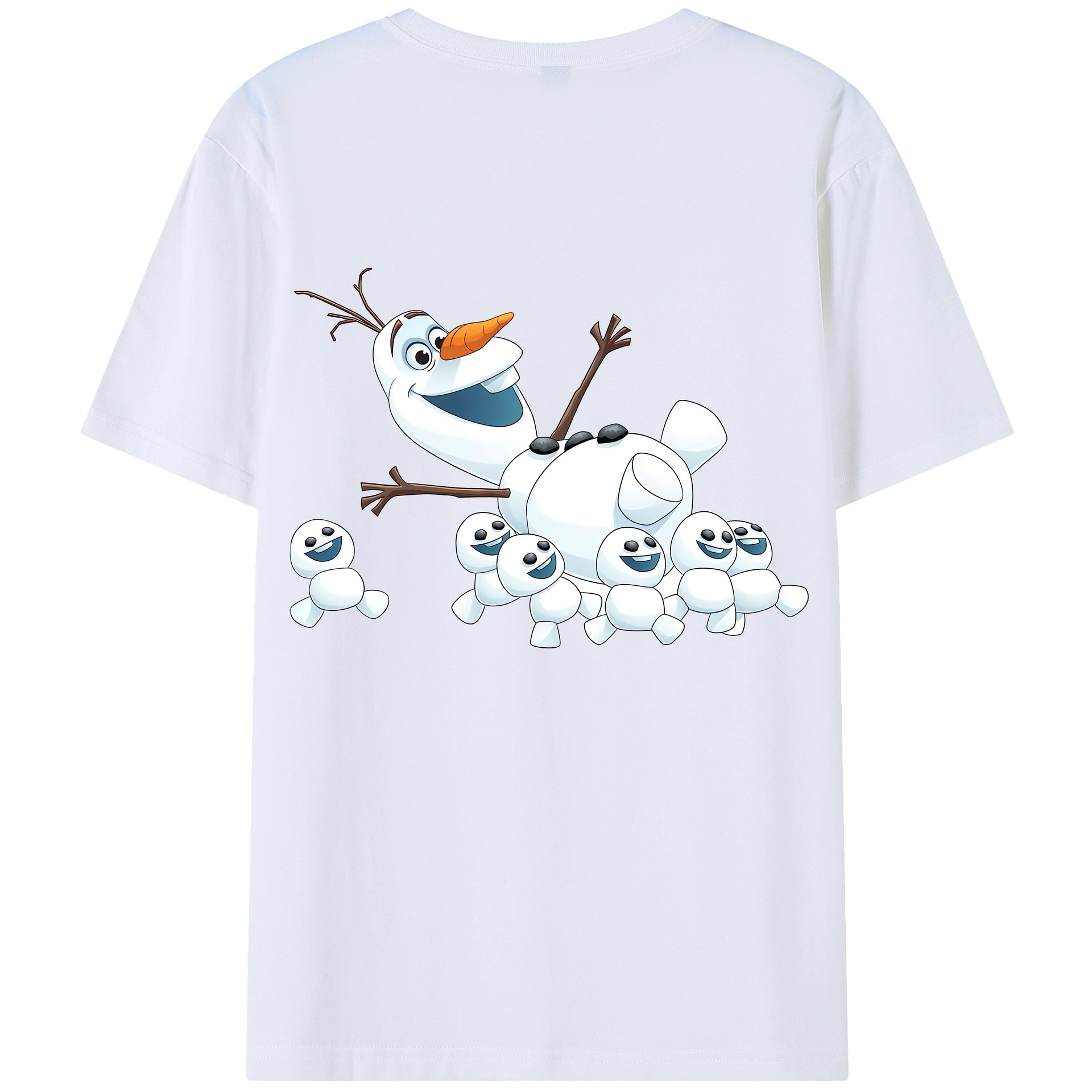 （画像用） アナと雪の女王 アンナ エルサ Frozen Anna Elsa レディース半袖Tシャツ(バックプリント)